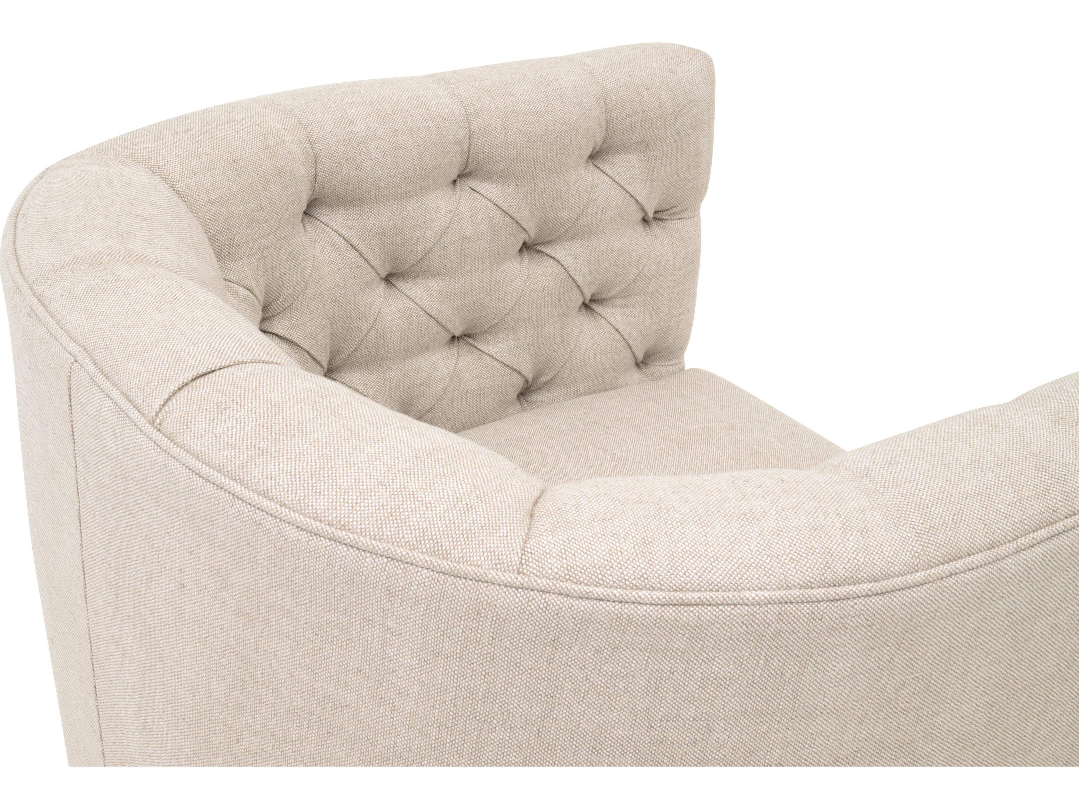 Essentials for Living Marcel Swivel Beige Club Chair