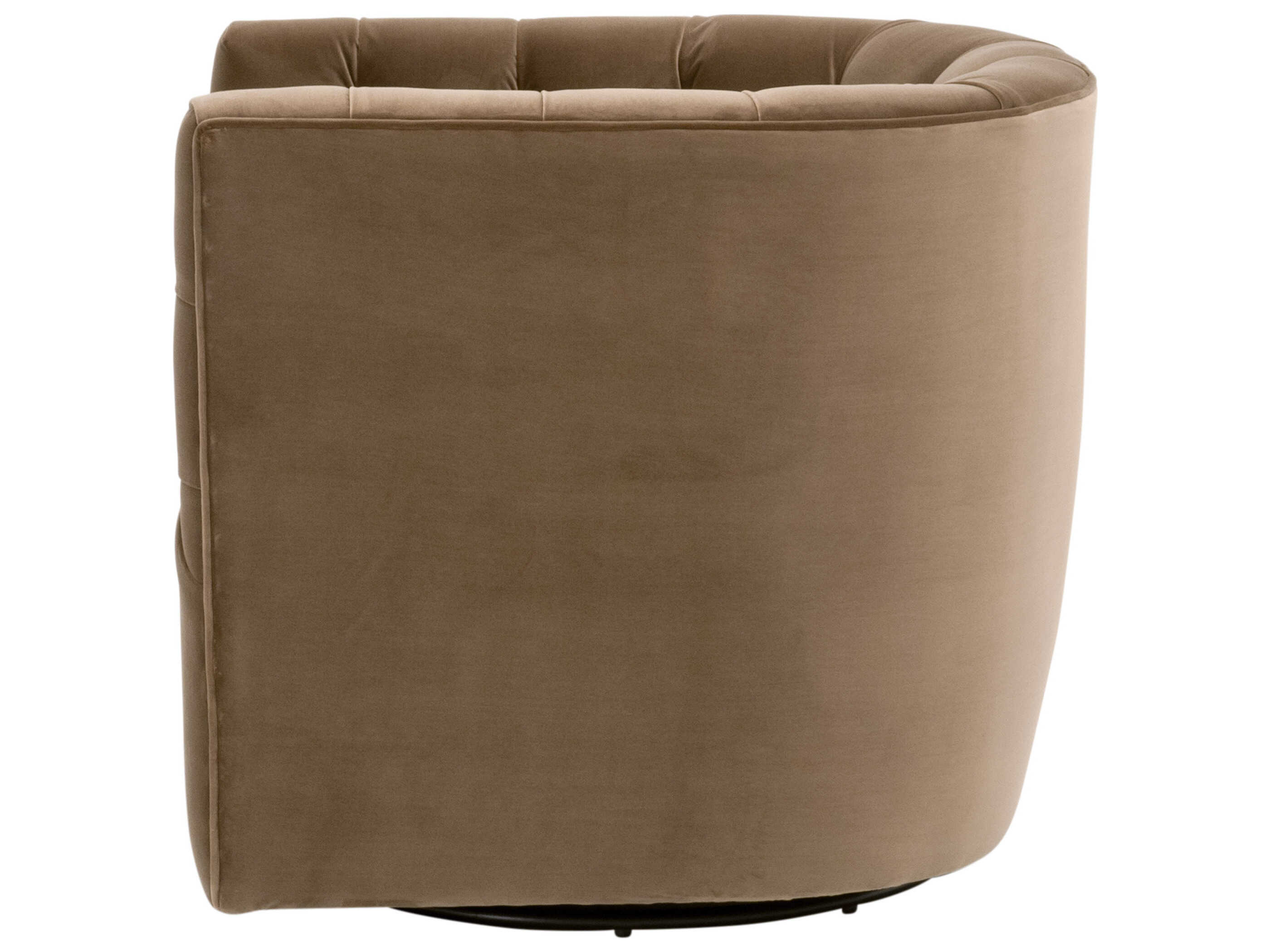 Essentials for Living Essentials Marcel Swivel Brown Velvet Club Chair