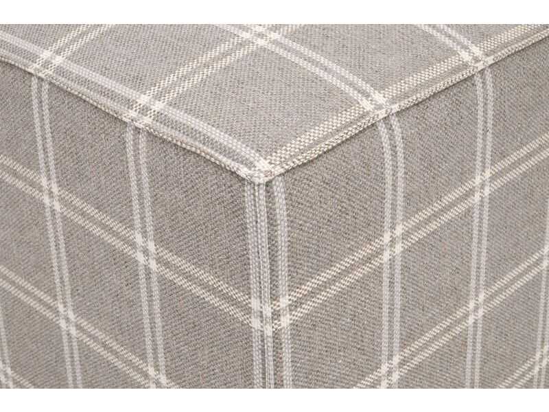 Essentials for Living Essentials Knox Gray Upholstered Ottoman