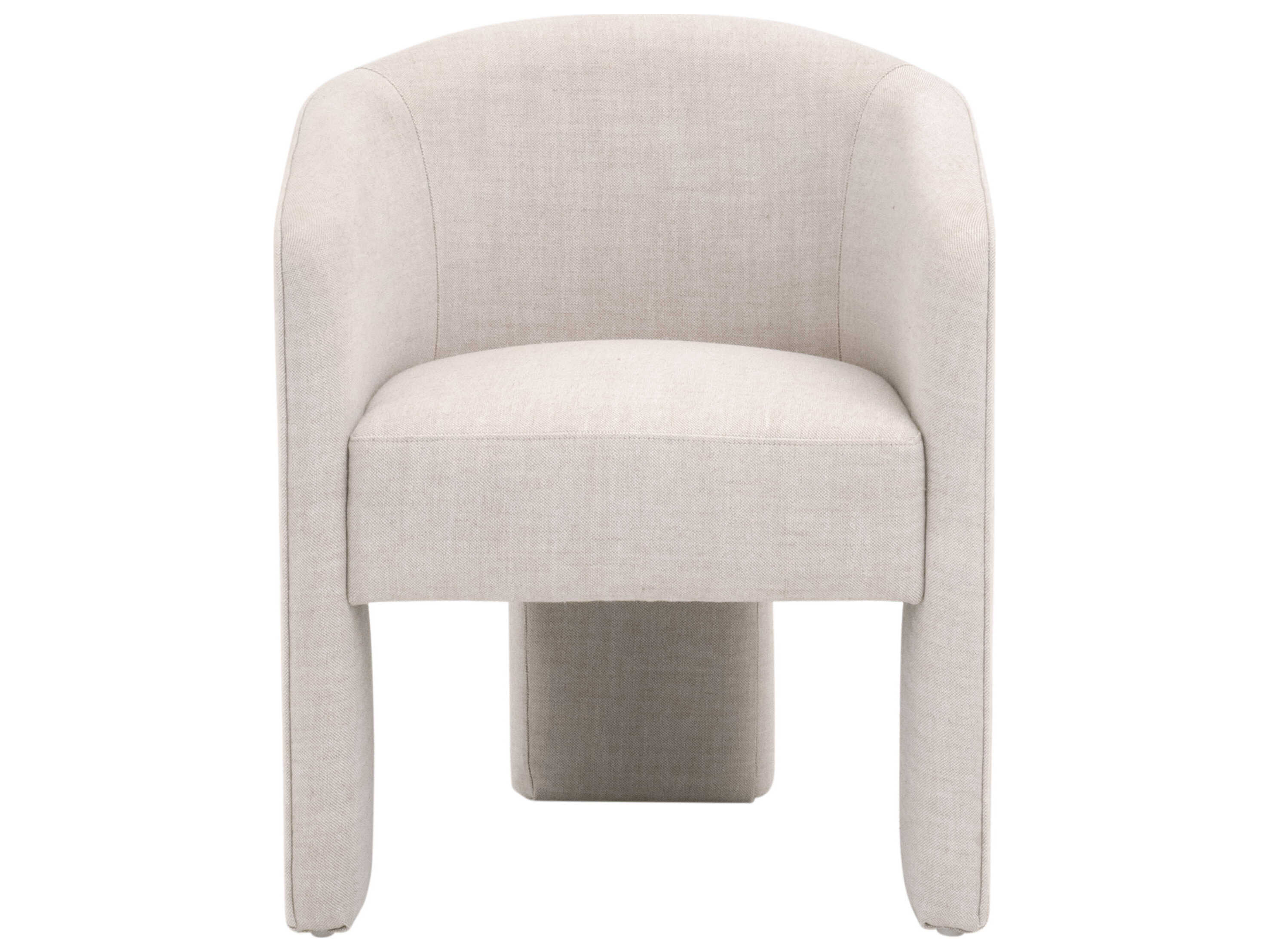 Essentials for Living Essentials Hall White Upholstered Arm Dining Chair