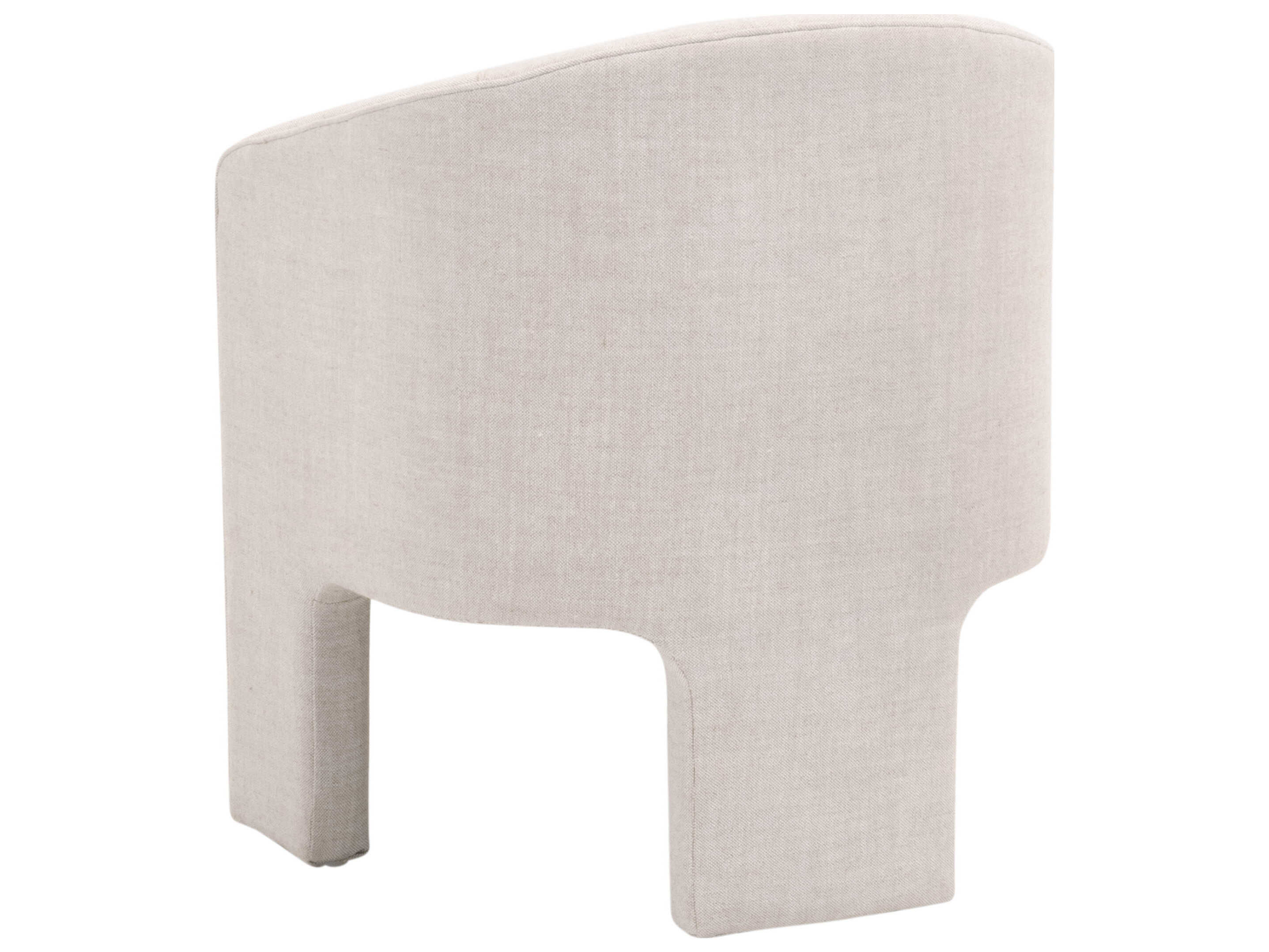 Essentials for Living Essentials Hall White Upholstered Arm Dining Chair