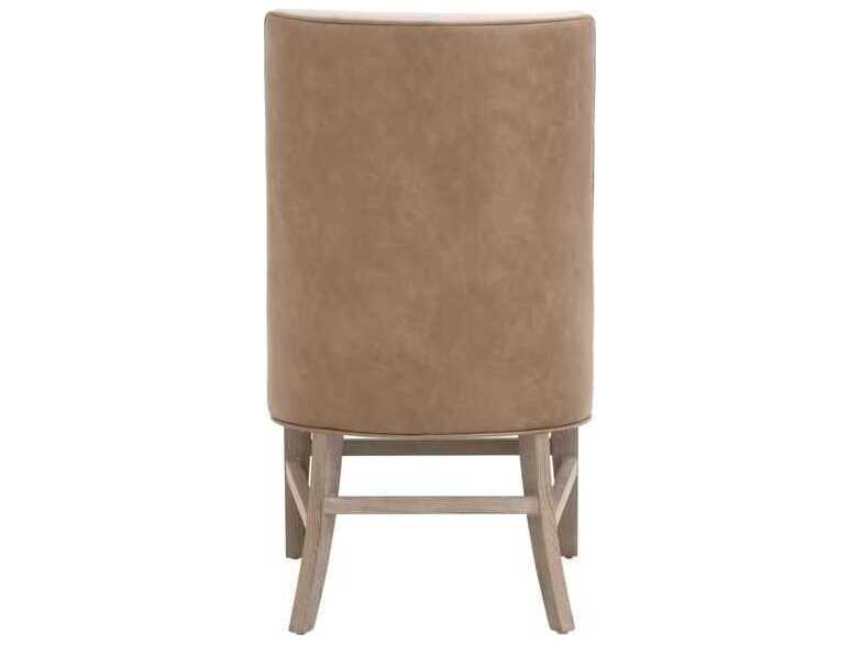 Luxecor Respite Ash Wood White Upholstered Armless Dining Chair