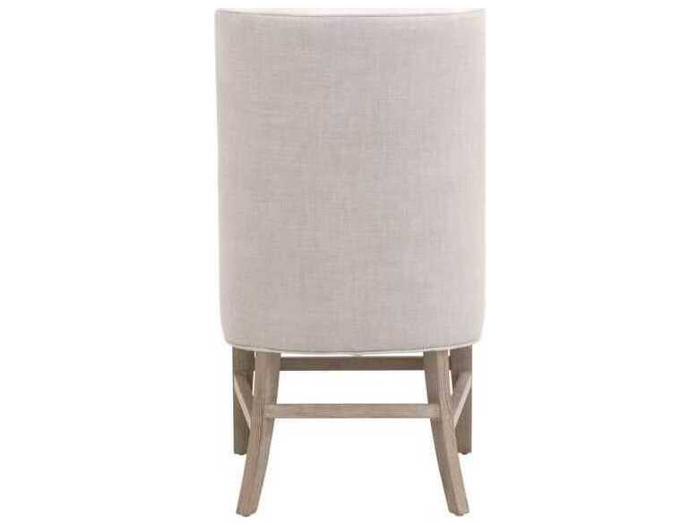 Essentials for Living Essentials Duet Ash Wood White Upholstered Armless Dining Chair