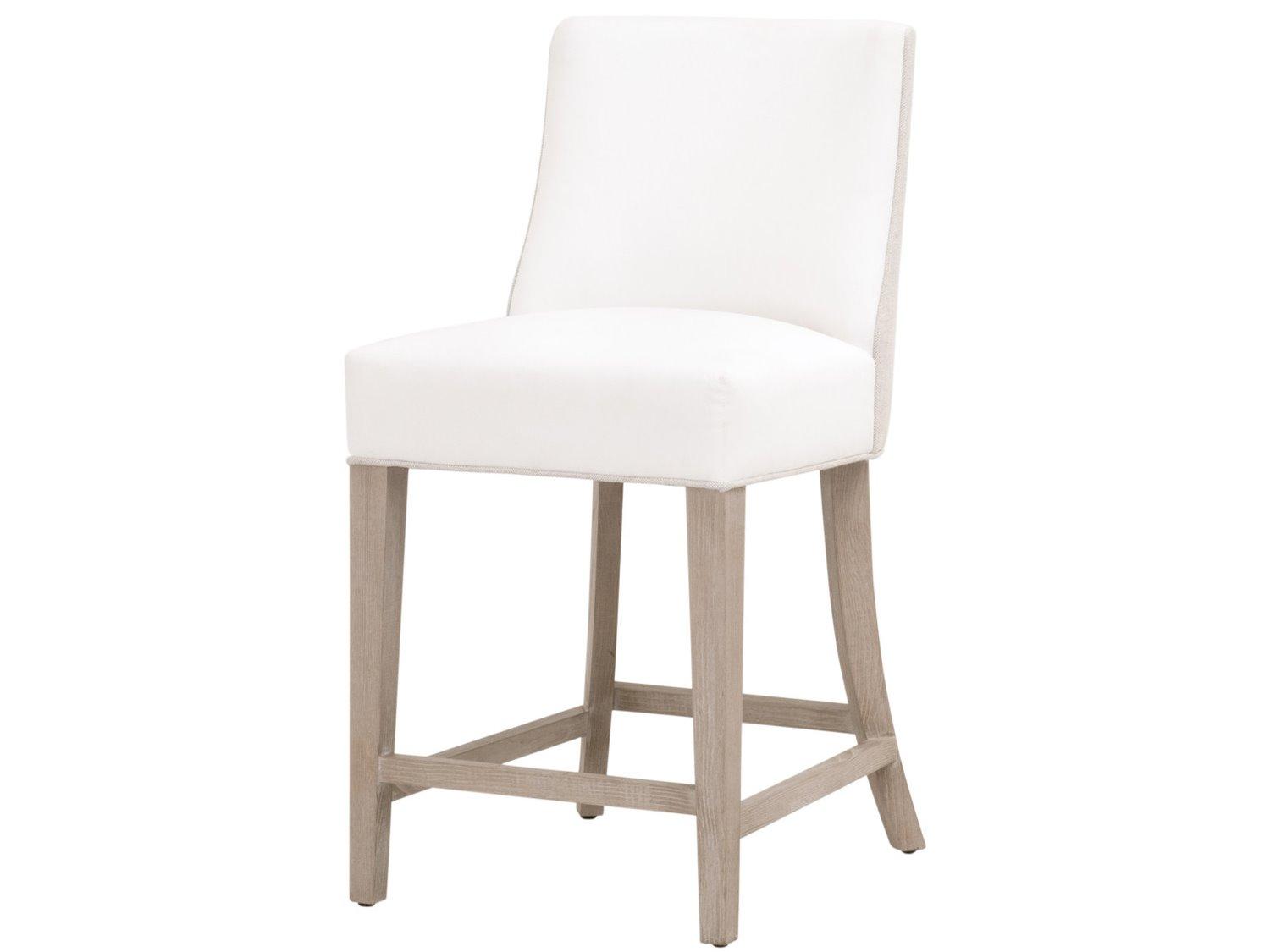 Luxecor Respite Upholstered Ash Wood Counter Stool