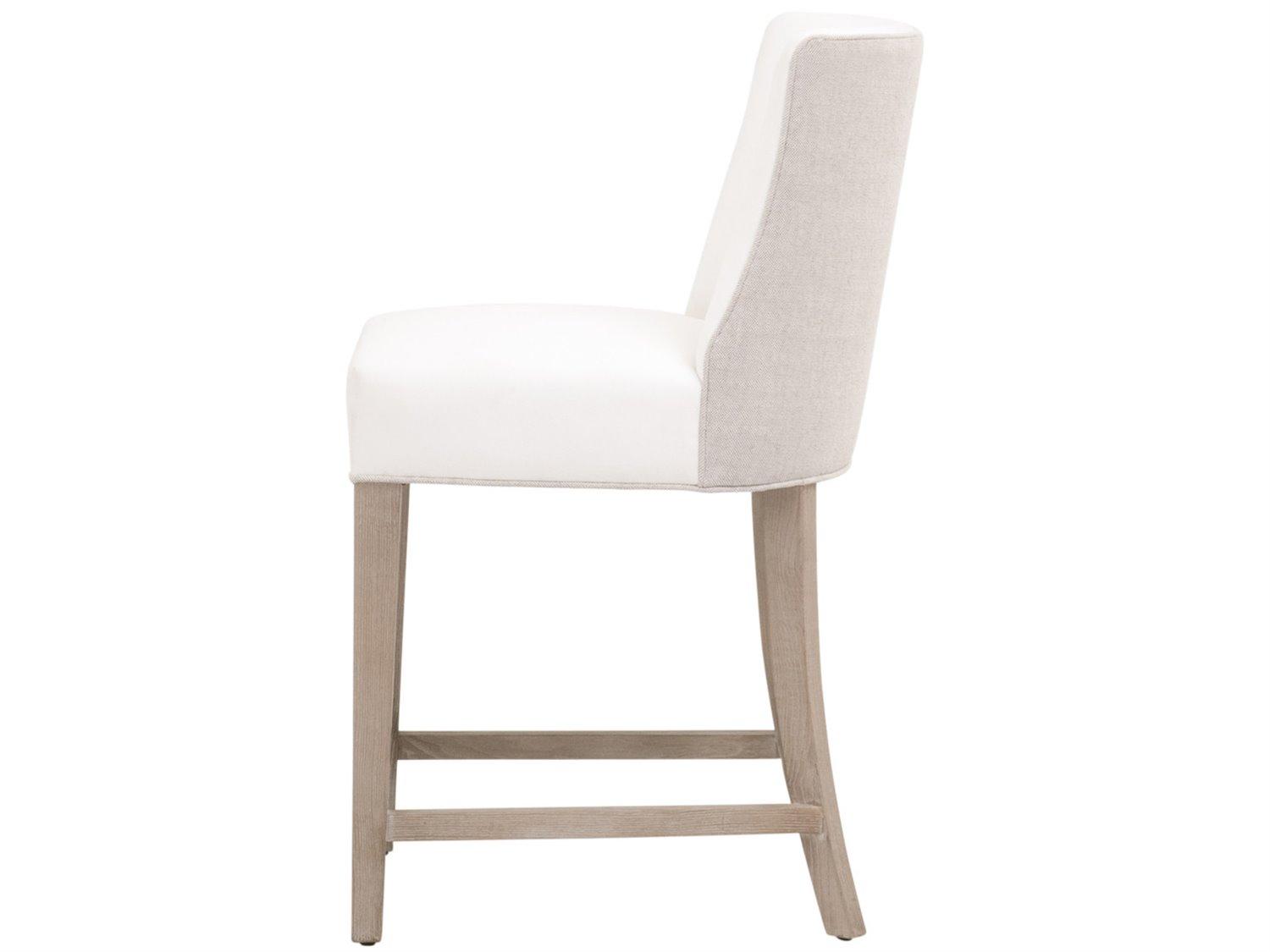 Luxecor Respite Upholstered Ash Wood Counter Stool