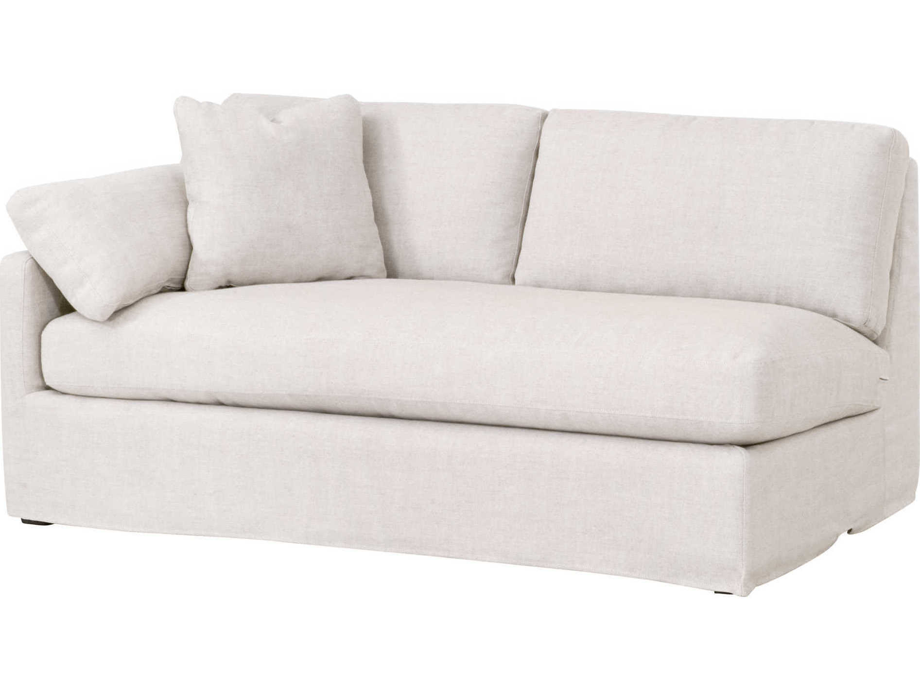 Luxecor Respite LAF Bisque Espresso Cream Upholstered Loveseat