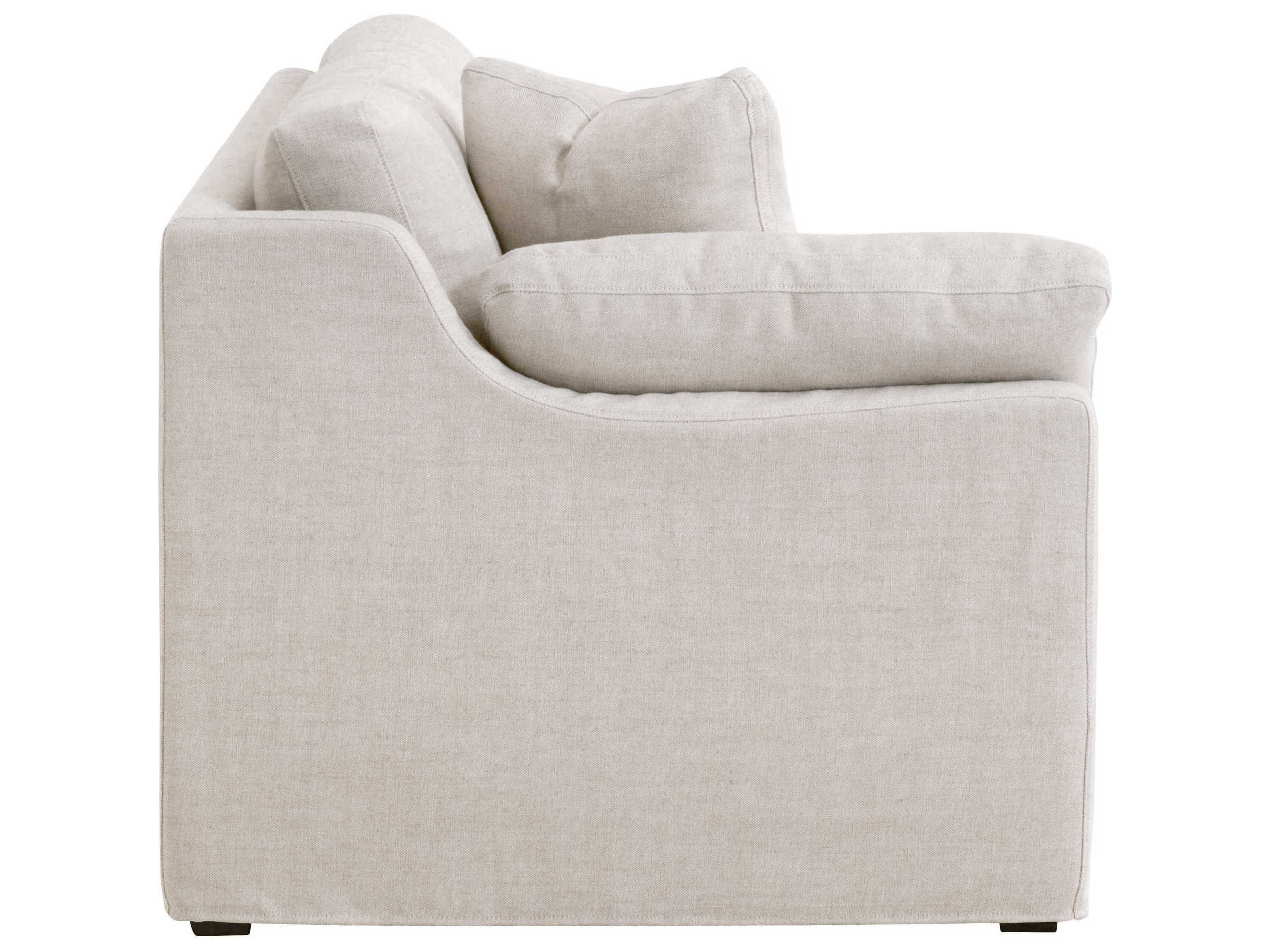Luxecor Respite LAF Bisque Espresso Cream Upholstered Loveseat