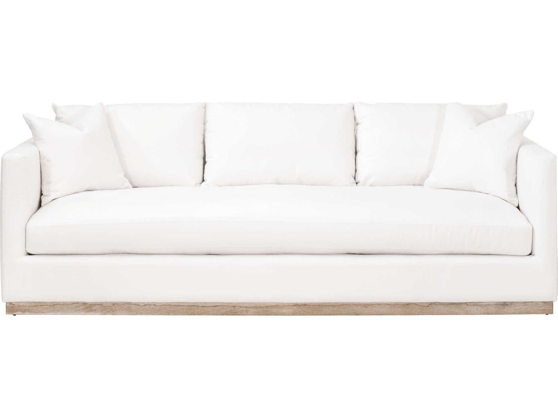 Luxecor Respite White Upholstered Sofa