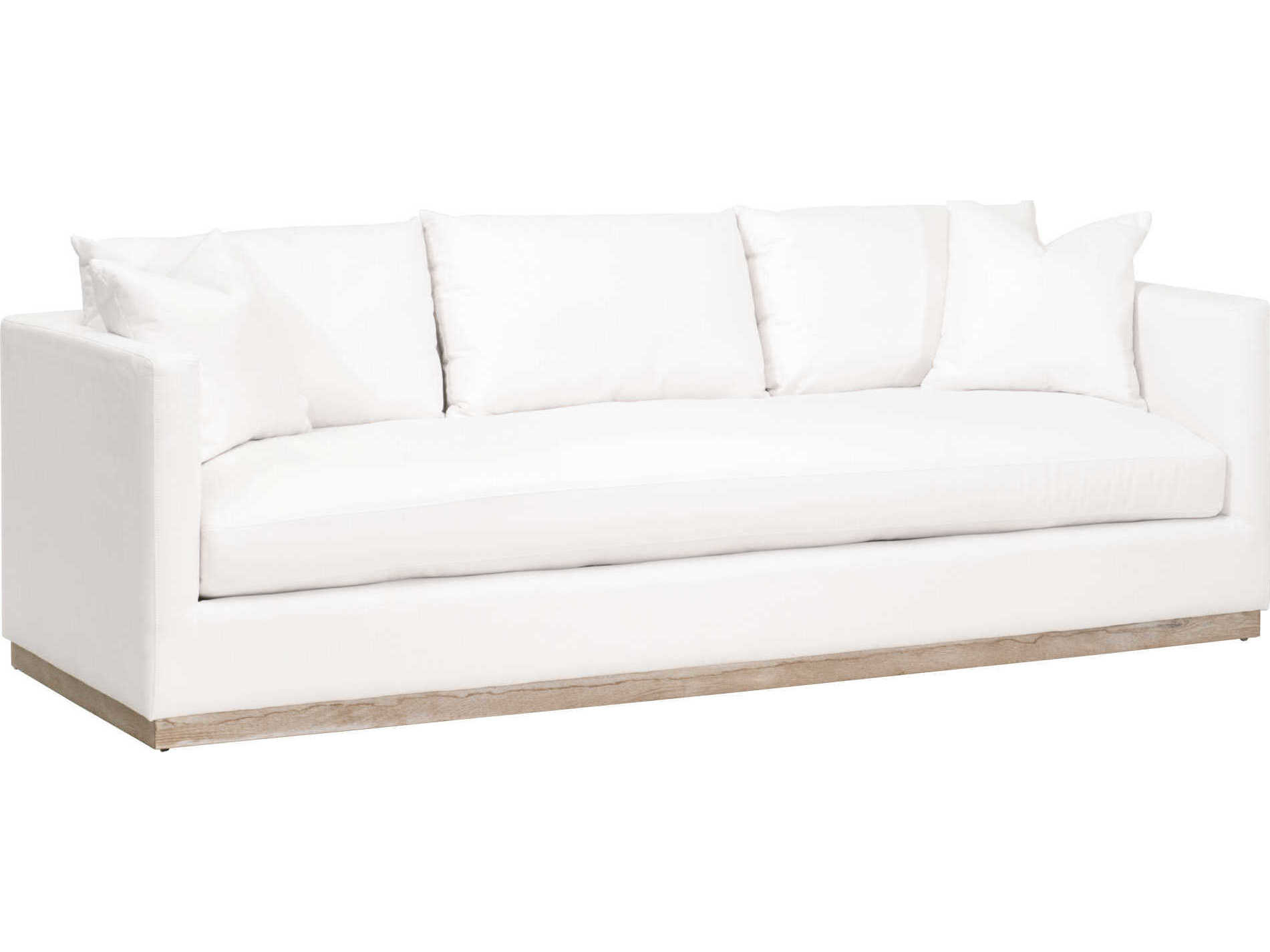 Luxecor Respite White Upholstered Sofa