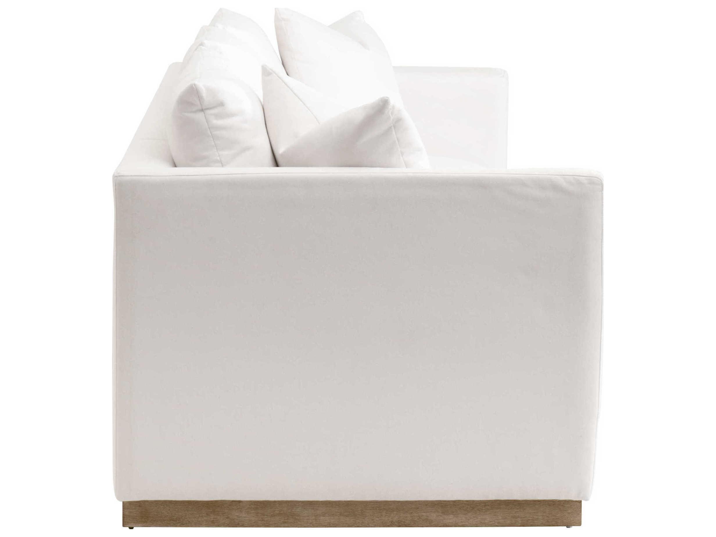 Luxecor Respite White Upholstered Sofa