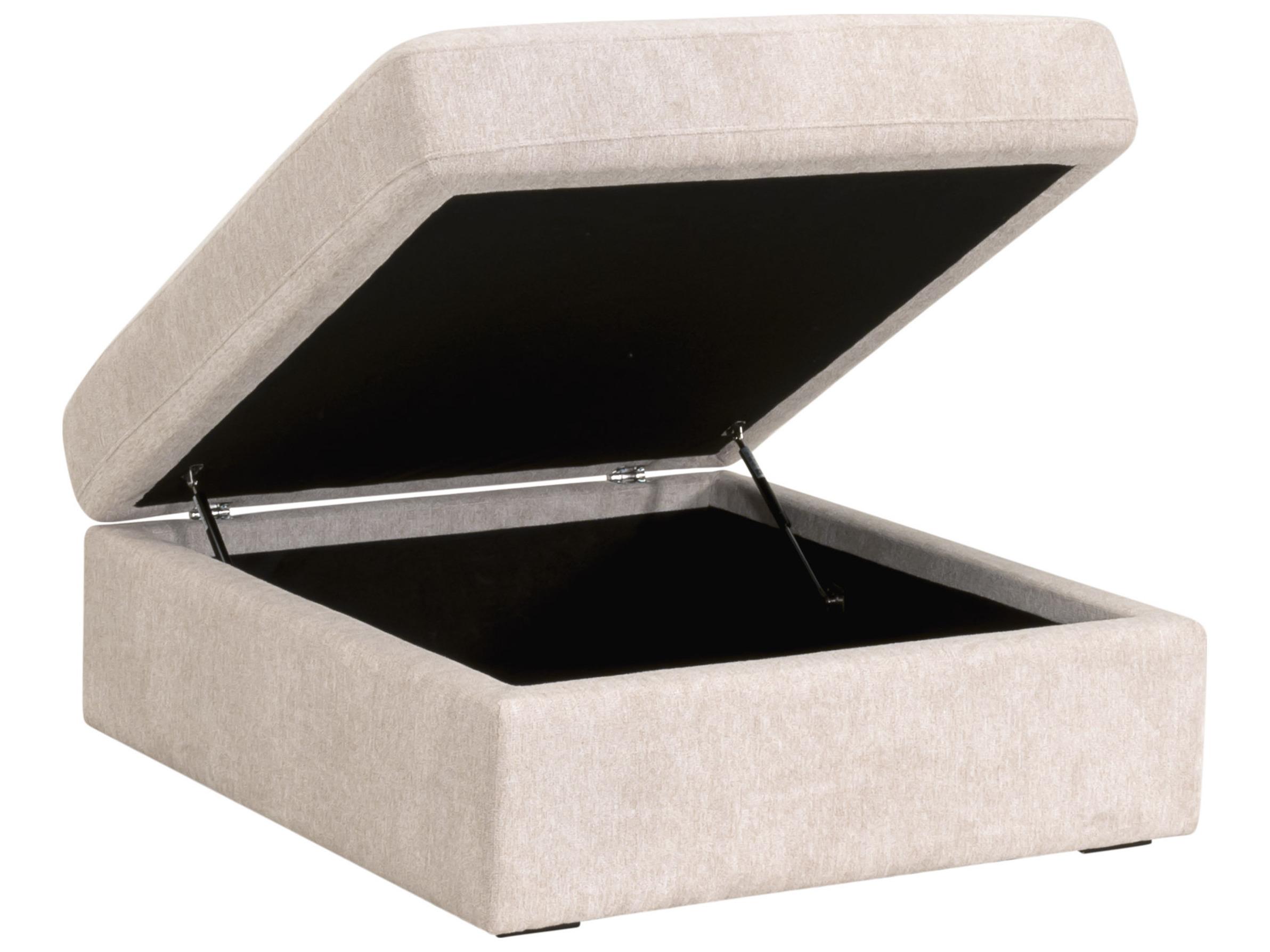 Essentials for Living Stitch & Hand - Upholstery Daley Beige Upholstered Ottoman