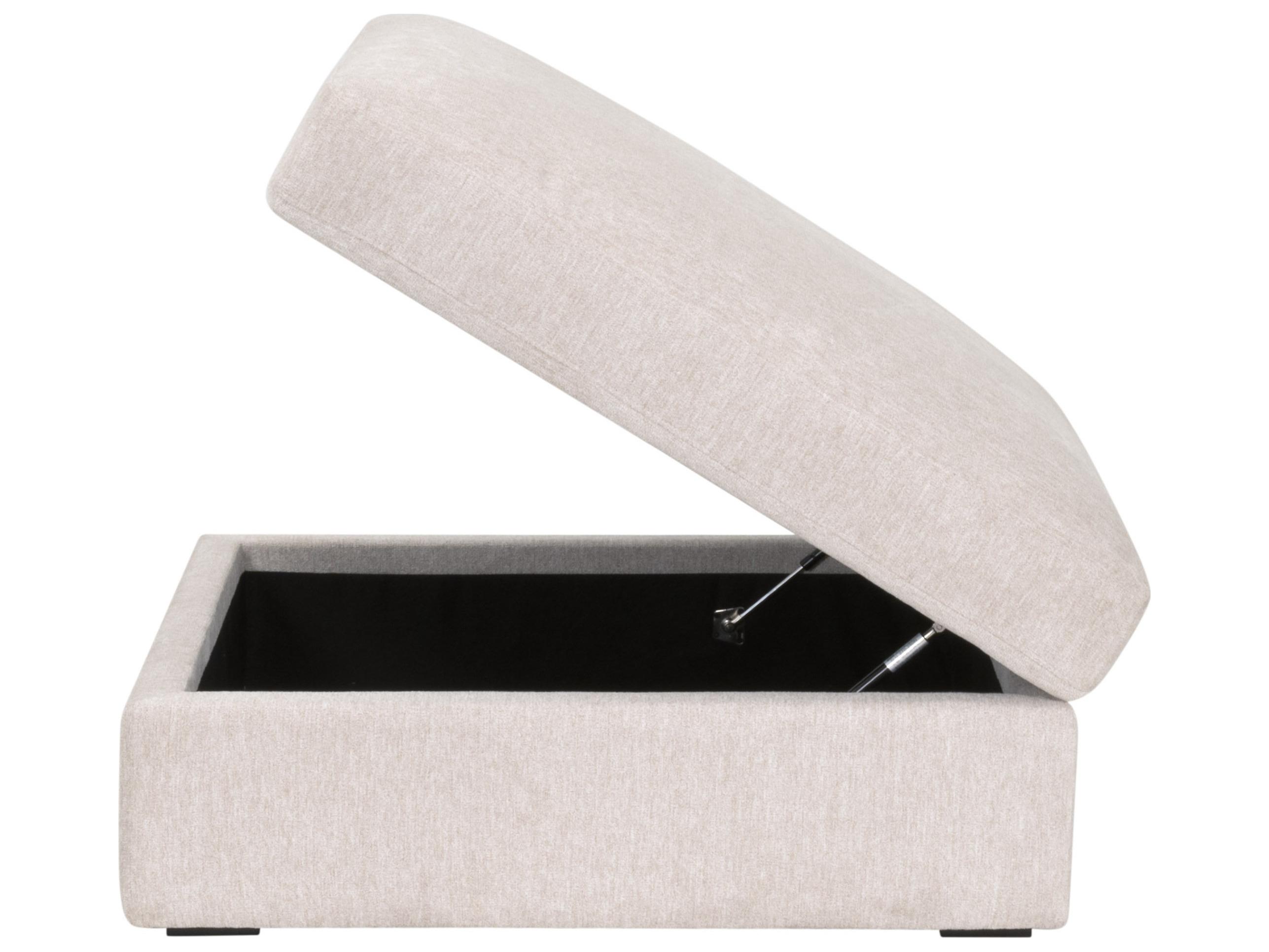 Essentials for Living Stitch & Hand - Upholstery Daley Beige Upholstered Ottoman