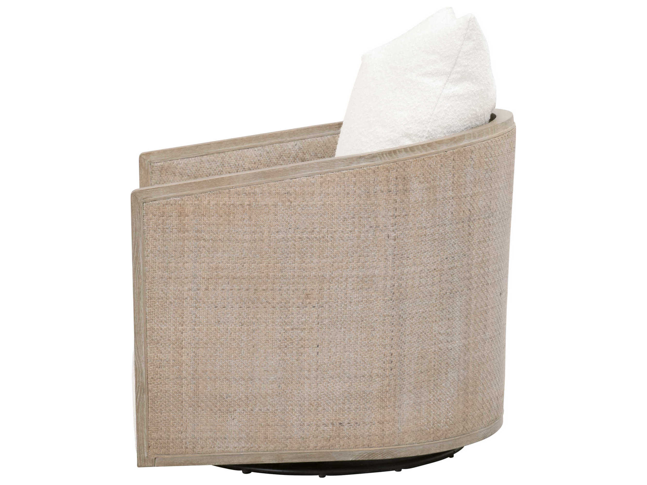 Essentials for Living Stitch & Hand McGuire Swivel Brown Fabric Accent Chair