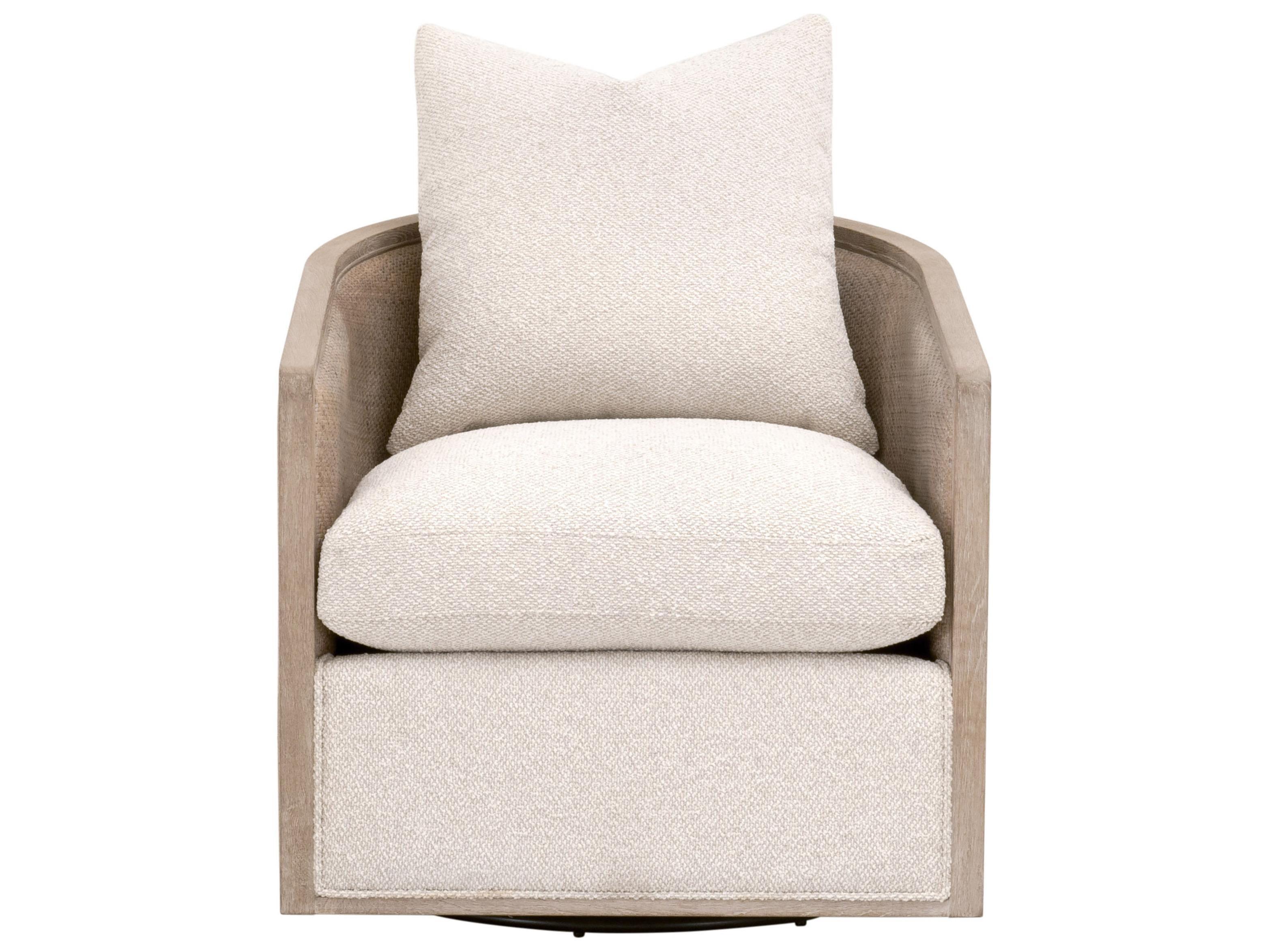 Essentials for Living Stitch & Hand - Dining & Bedroom Swivel Beige Club Chair
