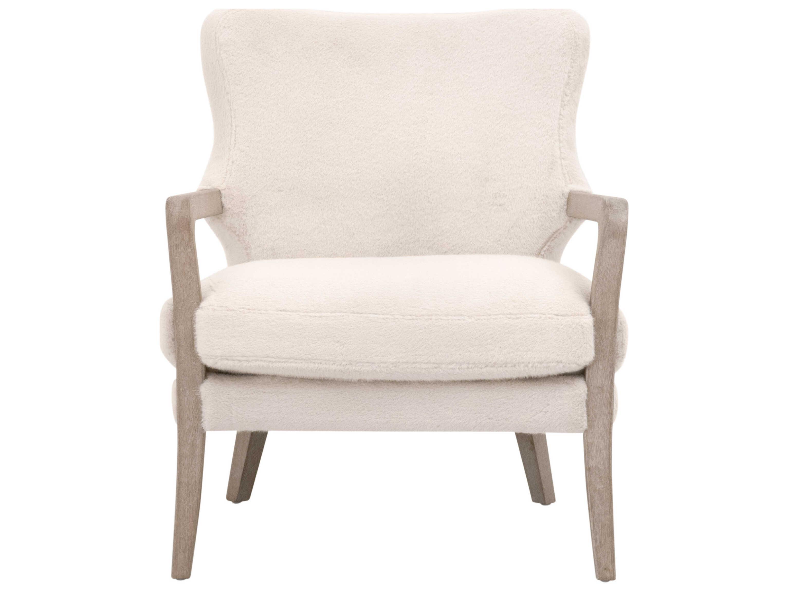 Essentials for Living Stitch & Hand - Dining & Bedroom Calvin Cream Fur Club Chair