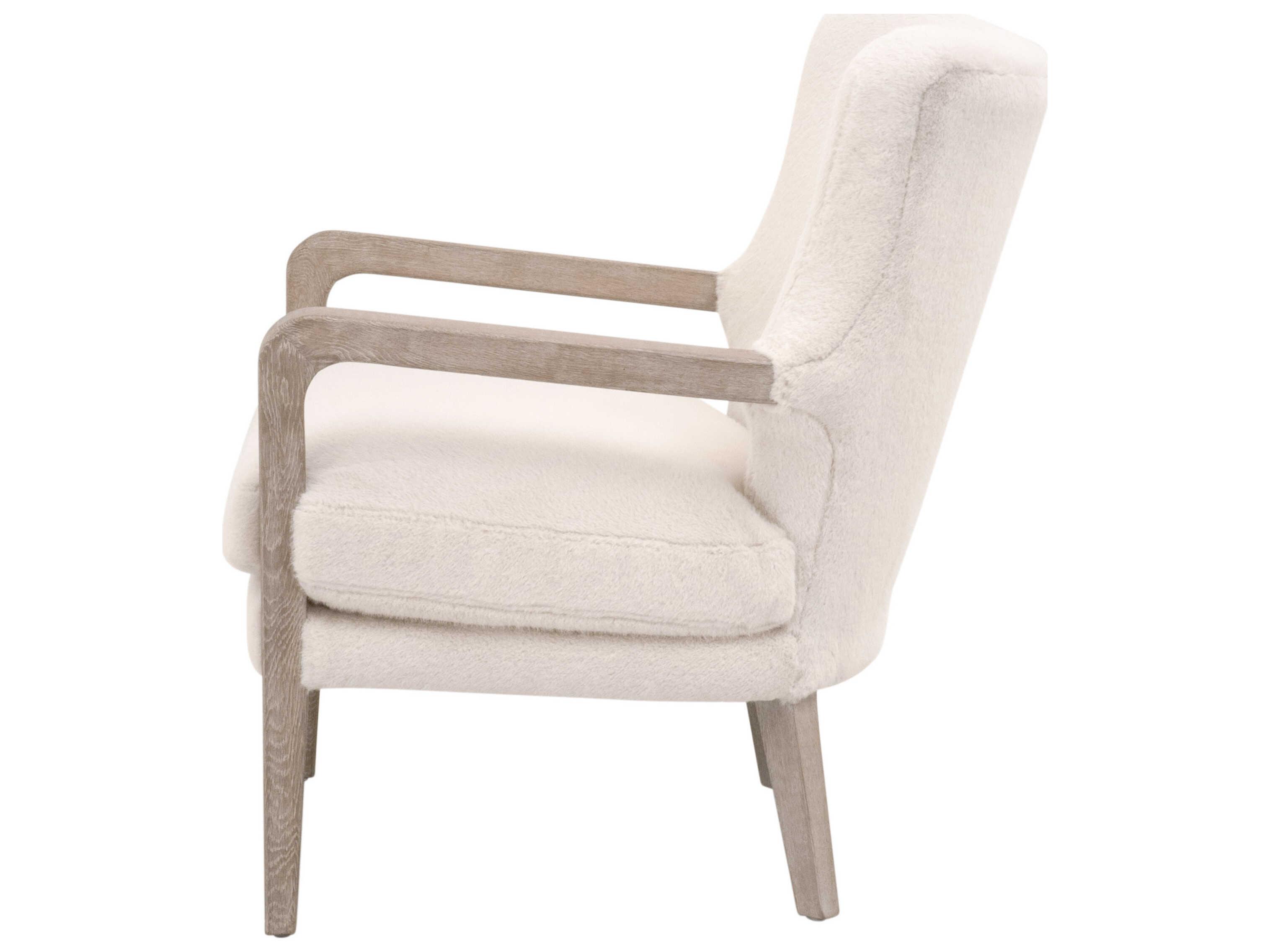 Essentials for Living Stitch & Hand - Dining & Bedroom Calvin Cream Fur Club Chair
