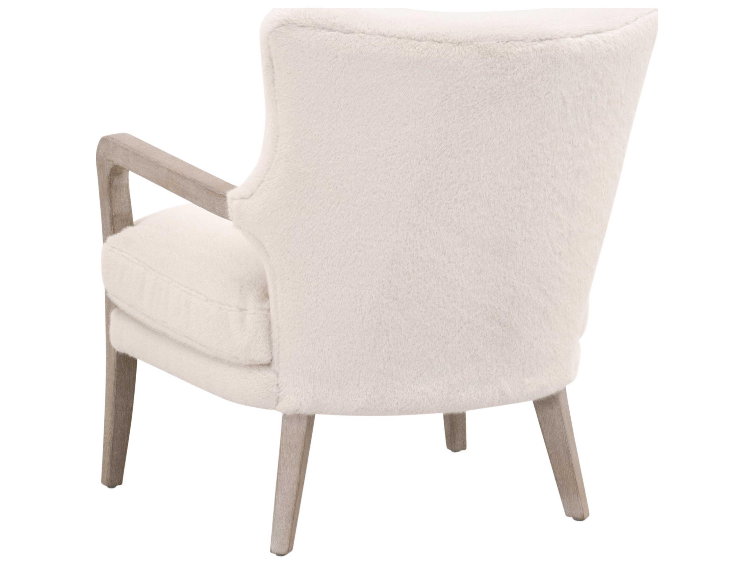 Essentials for Living Stitch & Hand - Dining & Bedroom Calvin Cream Fur Club Chair