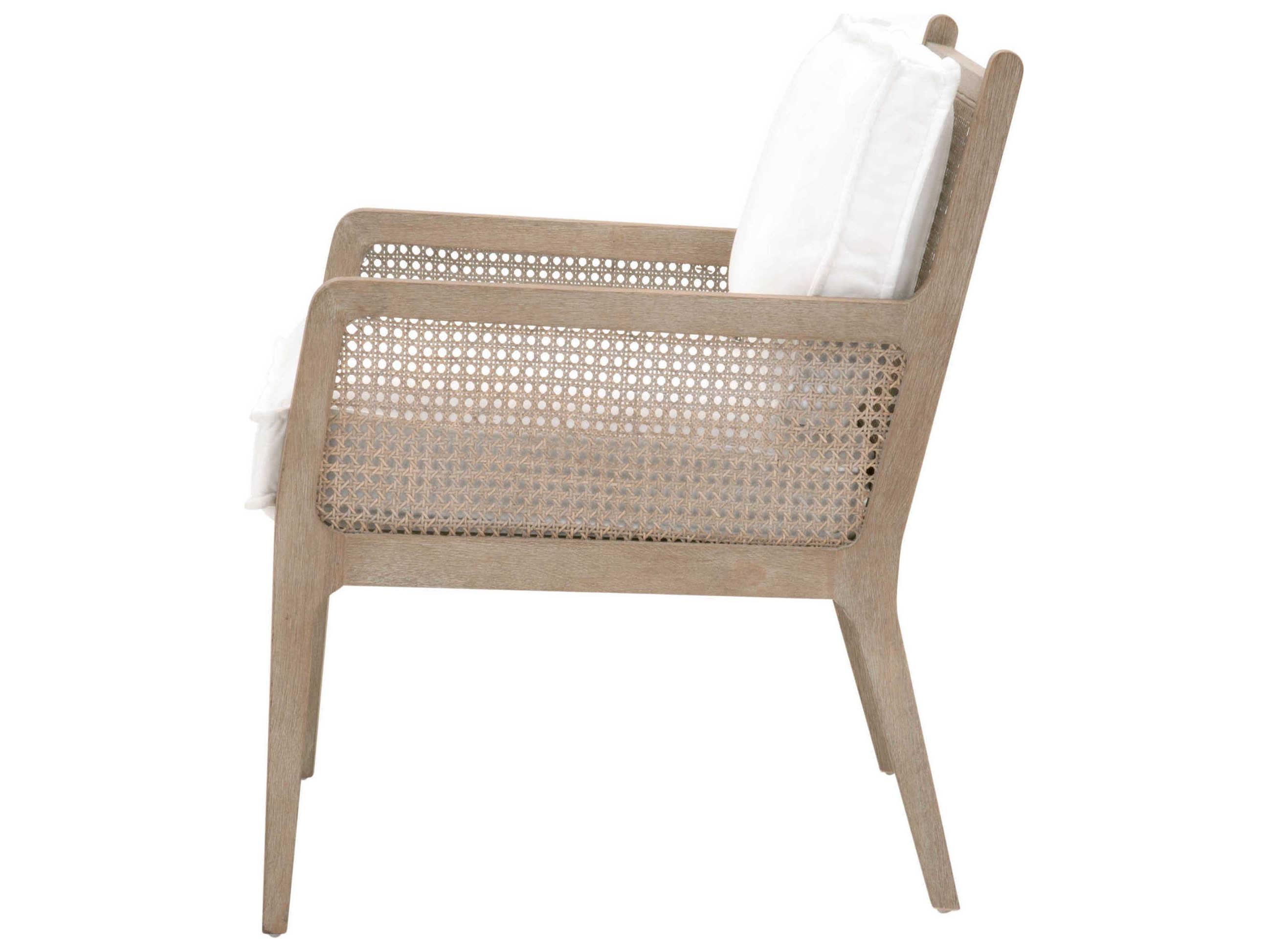 Essentials for Living Stitch & Hand Leone White Fabric Accent Chair