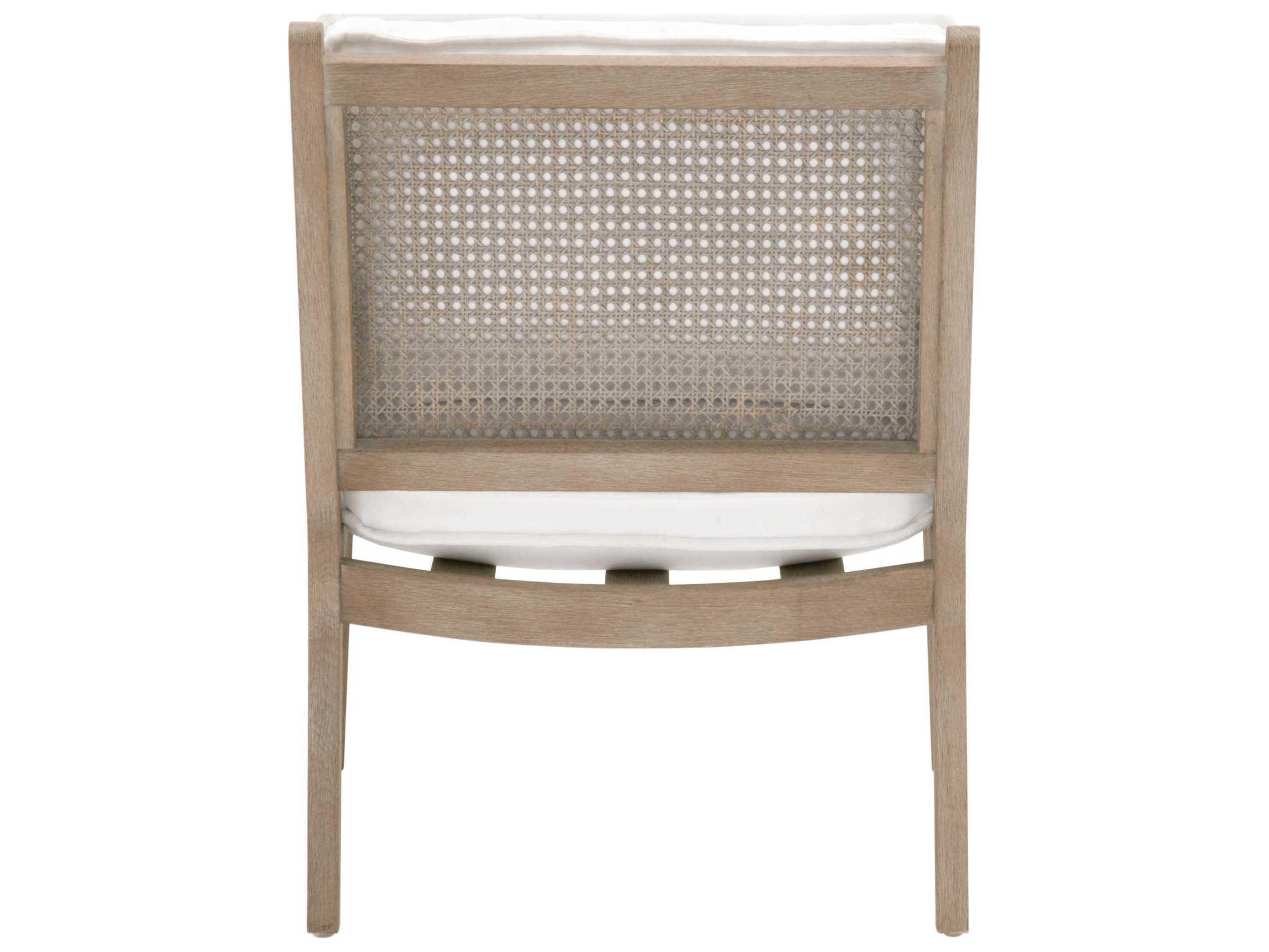 Essentials for Living Stitch & Hand Leone White Fabric Accent Chair