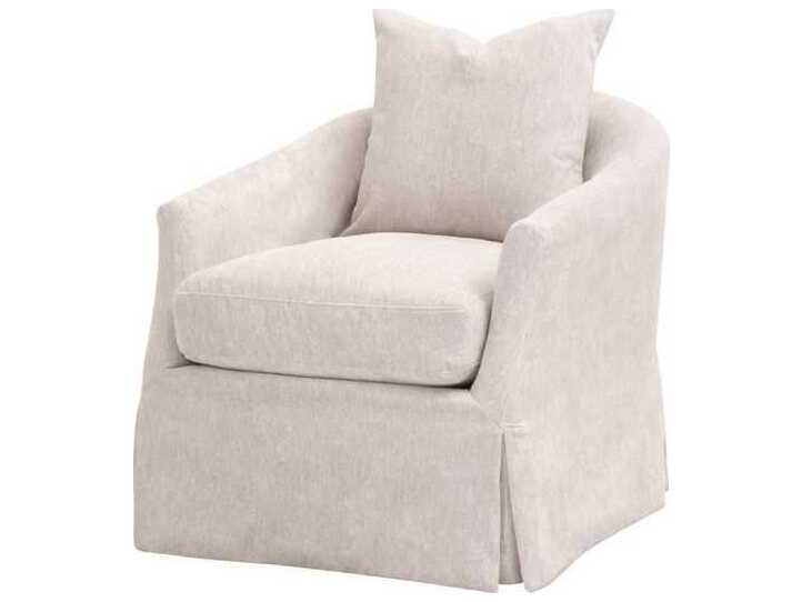 Luxecor Respite Swivel Beige Club Chair