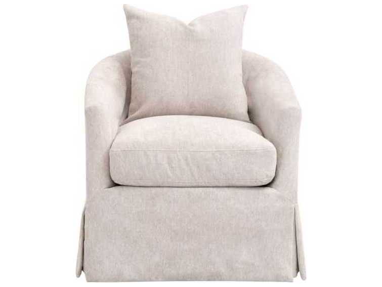 Luxecor Respite Swivel Beige Club Chair