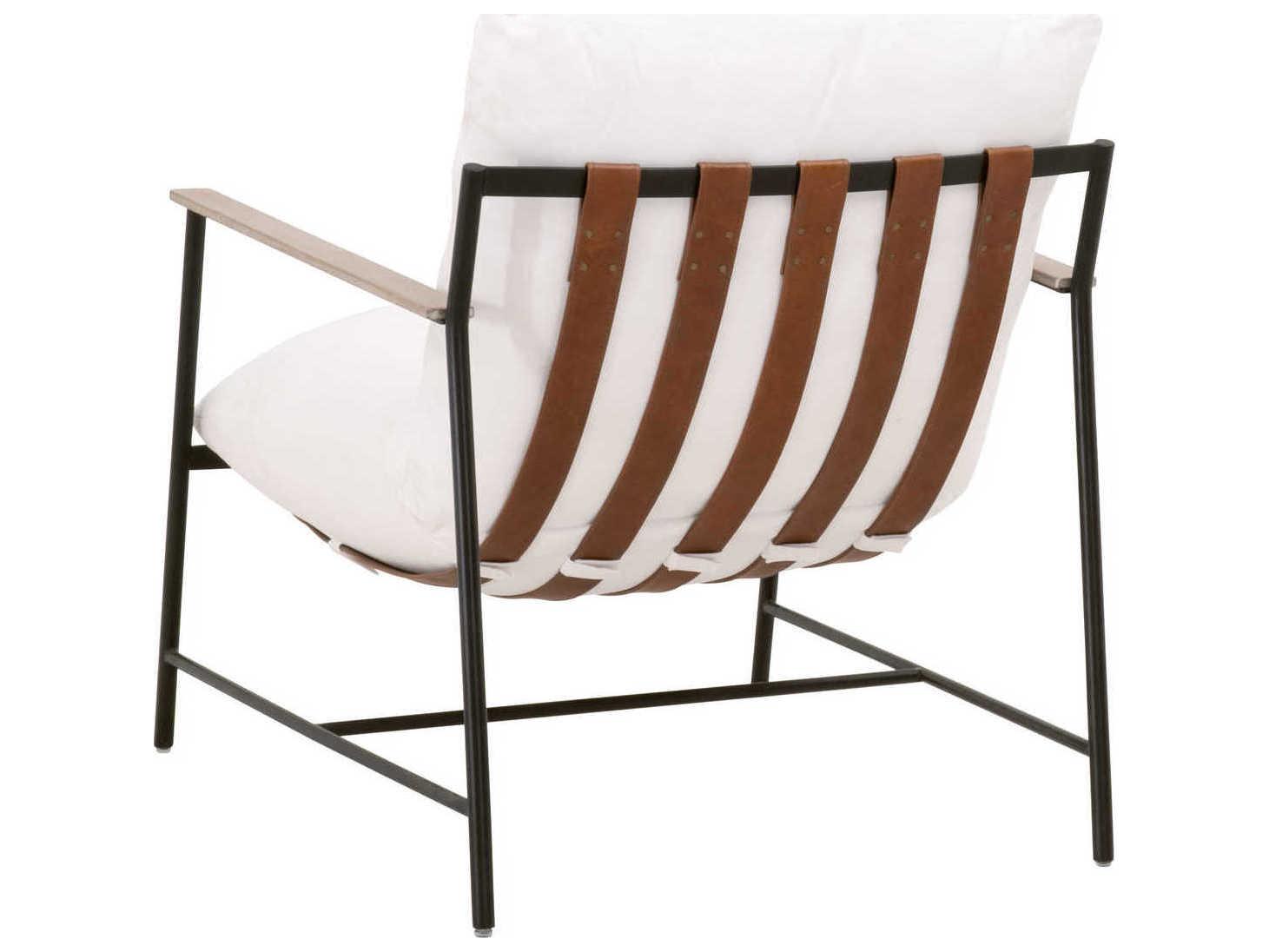 Luxecor Respite White Fabric Accent Chair