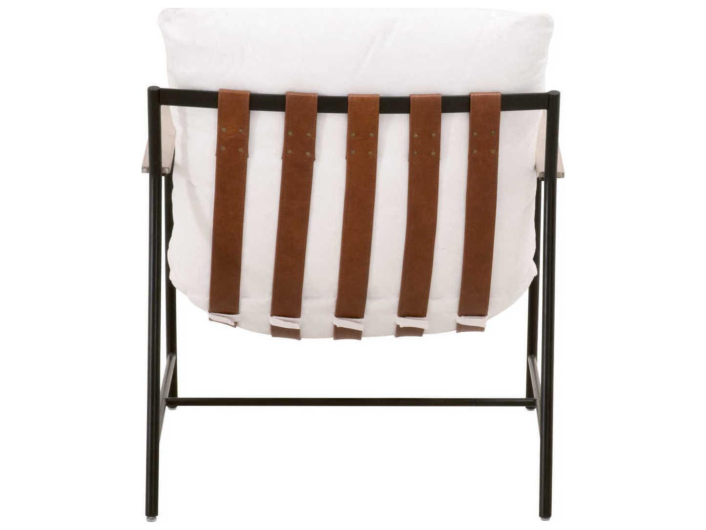 Luxecor Respite White Fabric Accent Chair