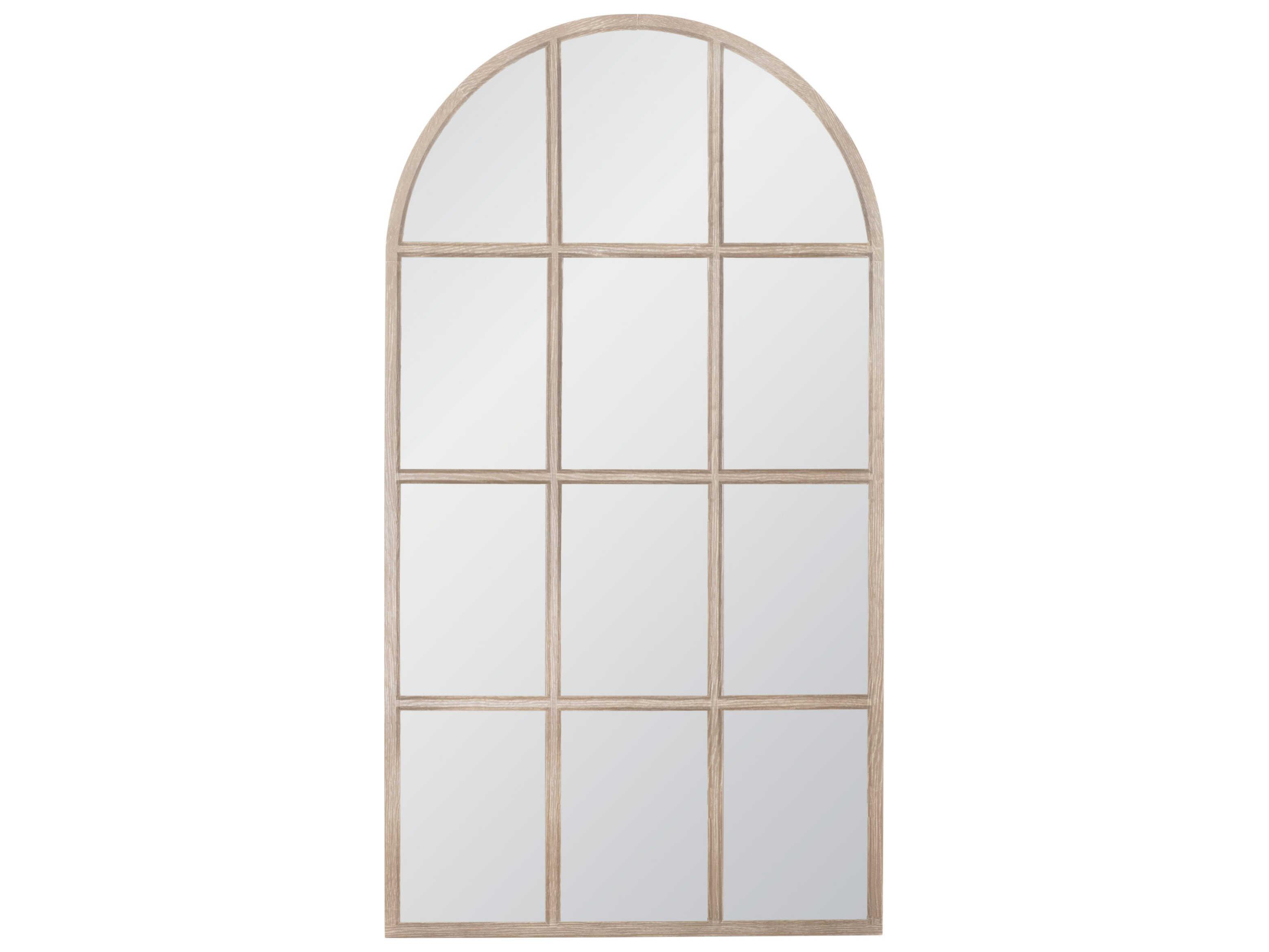 Essentials for Living Stitch & Hand - Dining & Bedroom Grid Natural Gray Oak Floor Mirror Vertical