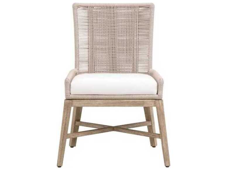 Luxecor Respite Mahogany Wood Natural Armless Dining Chair, Set of 2