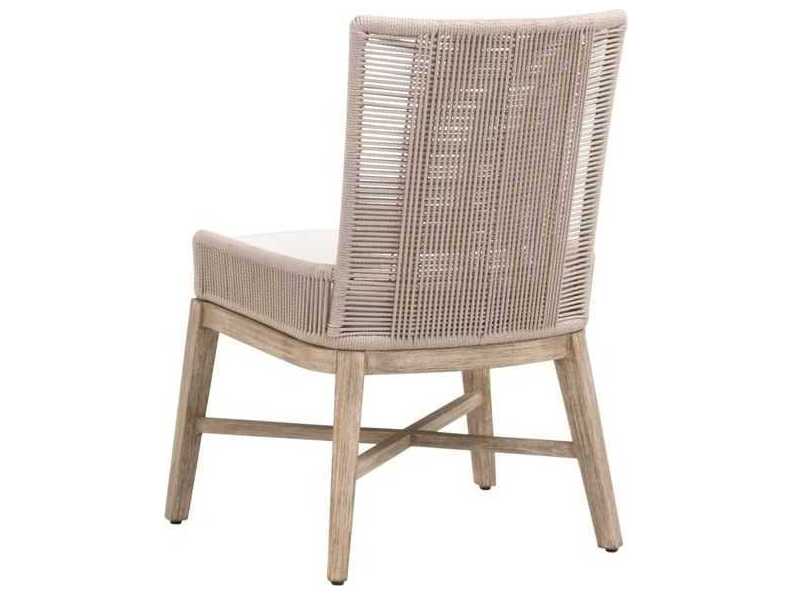 Luxecor Respite Mahogany Wood Natural Armless Dining Chair, Set of 2