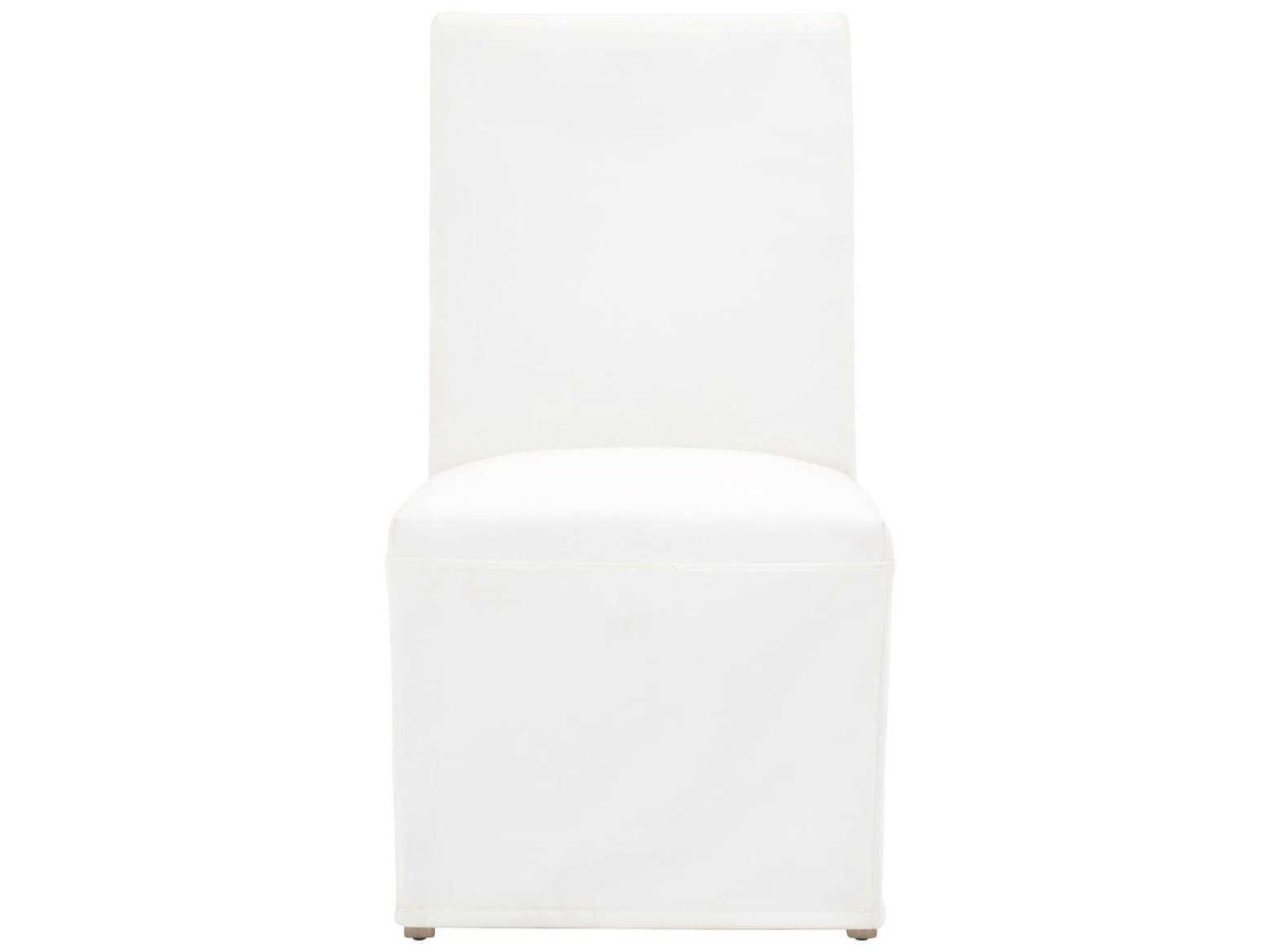 Essentials for Living Stitch & Hand Levi Birch Wood White Upholstered Side Dining Chair Set of 2
