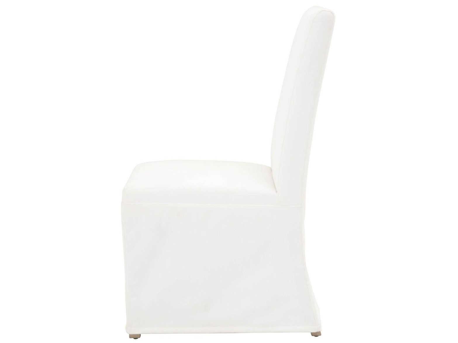 Essentials for Living Stitch & Hand Levi Birch Wood White Upholstered Side Dining Chair Set of 2