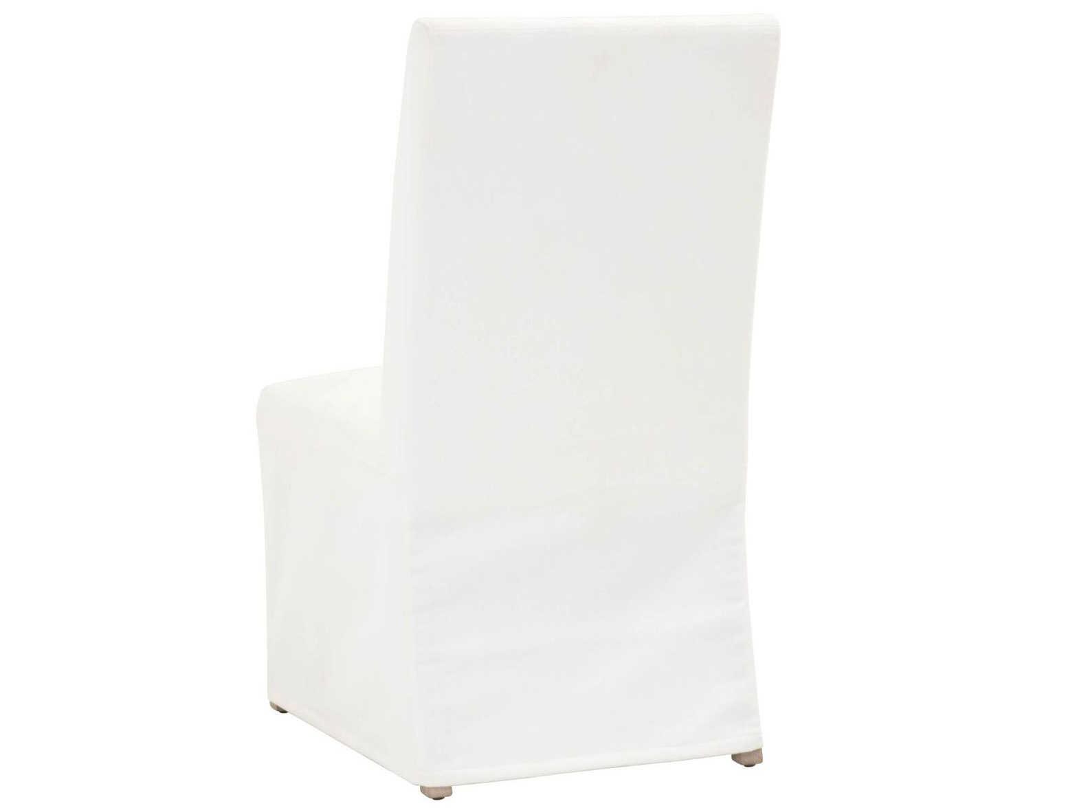 Essentials for Living Stitch & Hand Levi Birch Wood White Upholstered Side Dining Chair Set of 2
