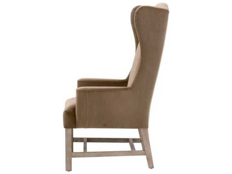 Essentials for Living Stitch & Hand - Dining & Bedroom Brown Velvet Accent Chair