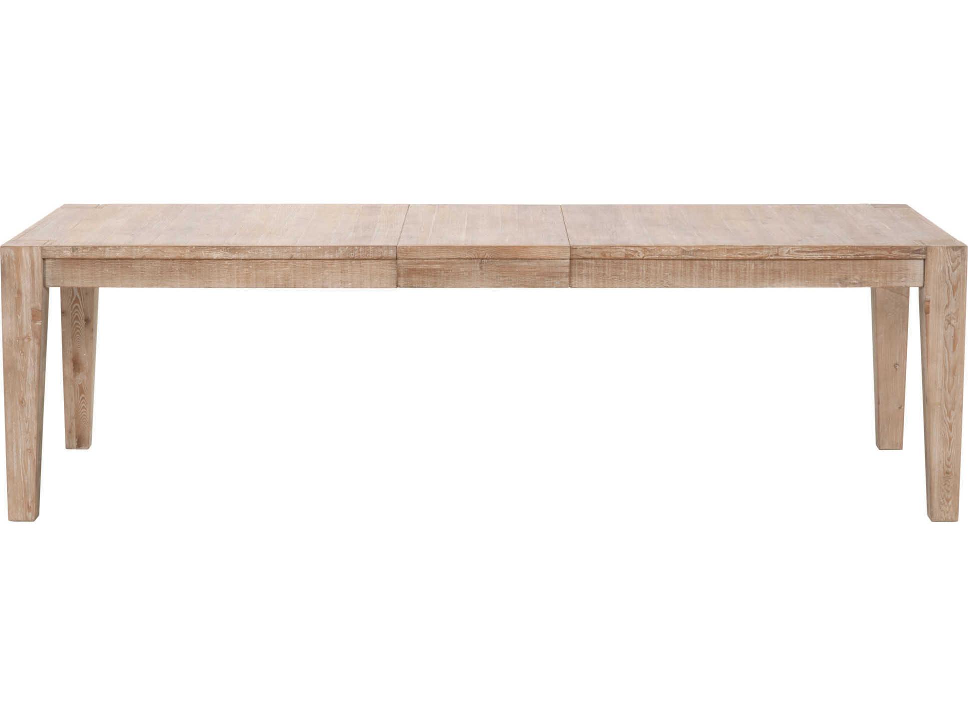 Luxecor Respite Extendable Rectangular Wood Smoke Gray Dining Table