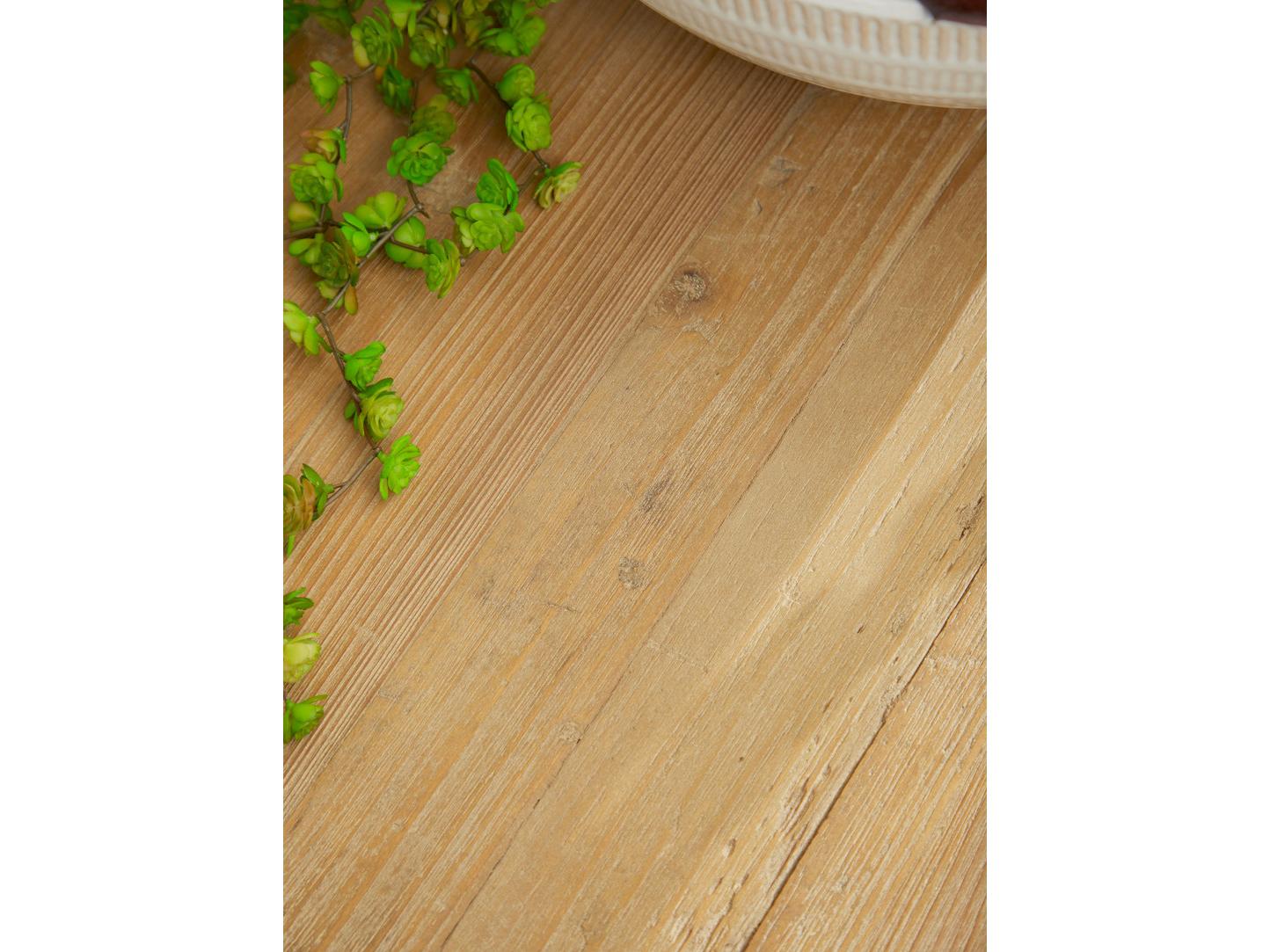 Luxecor Respite Round Wood Smoke Gray Pine Dining Table