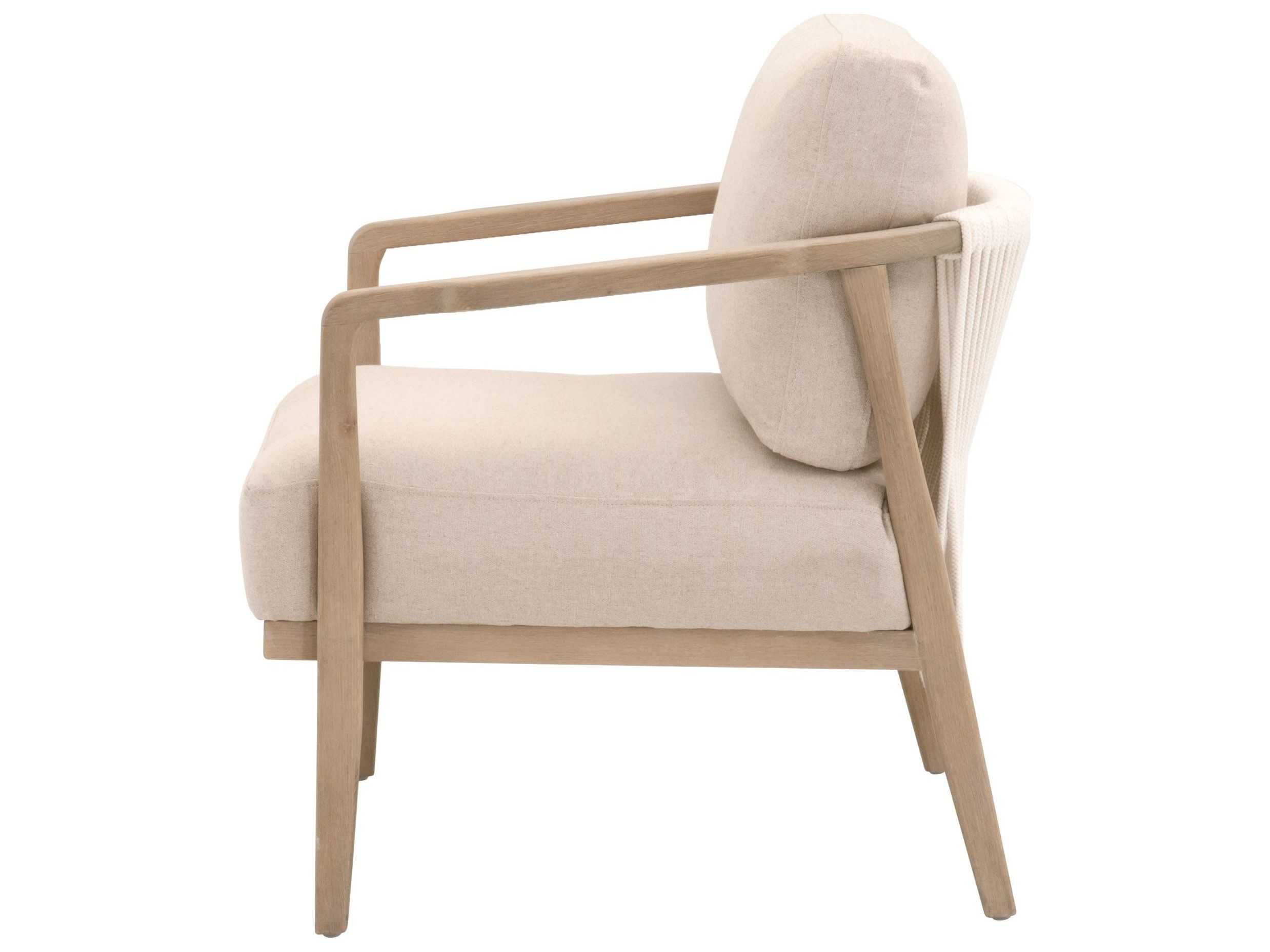 Essentials for Living Bella Antique Harbor Beige Fabric Accent Chair