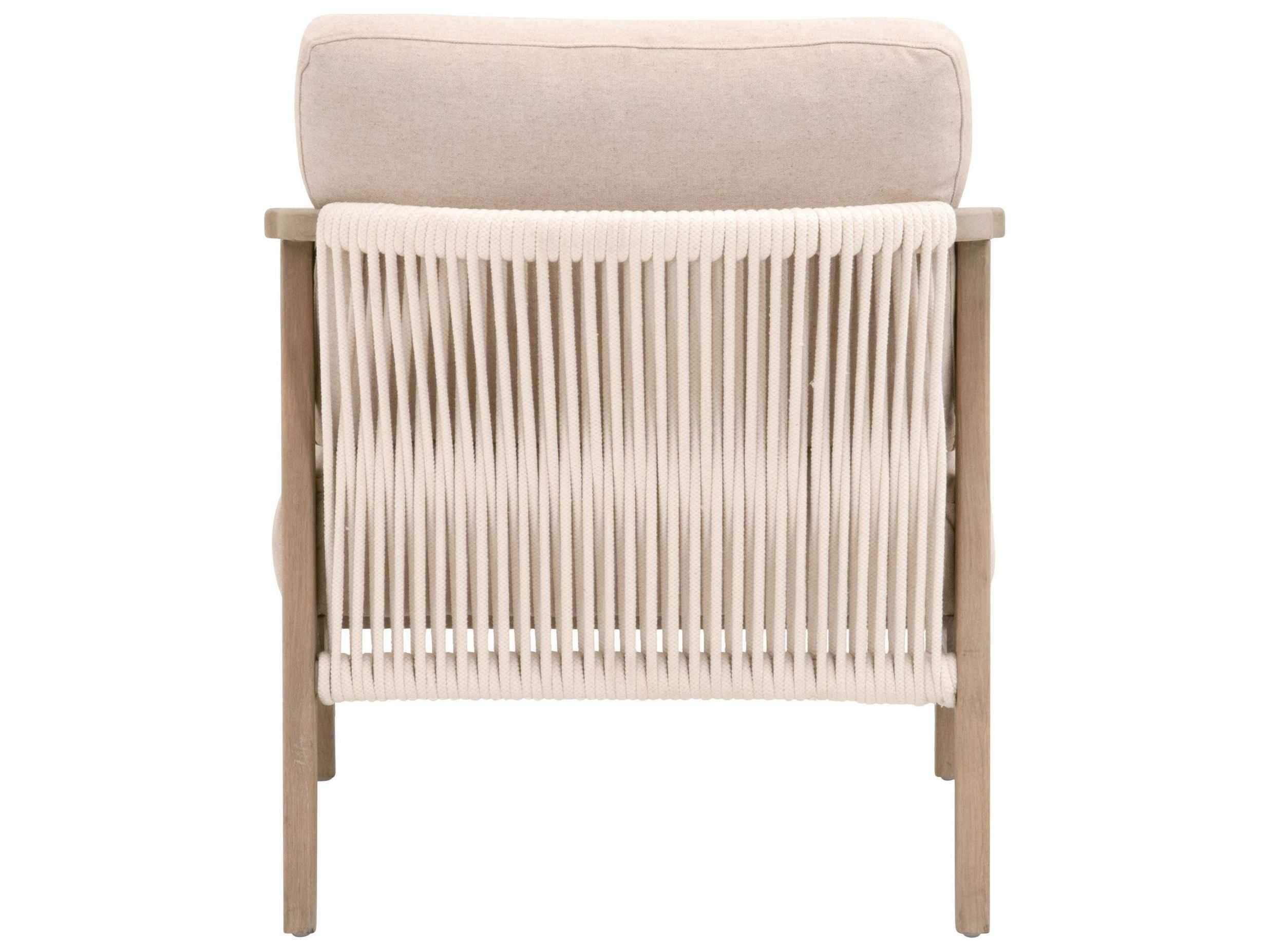 Essentials for Living Bella Antique Harbor Beige Fabric Accent Chair