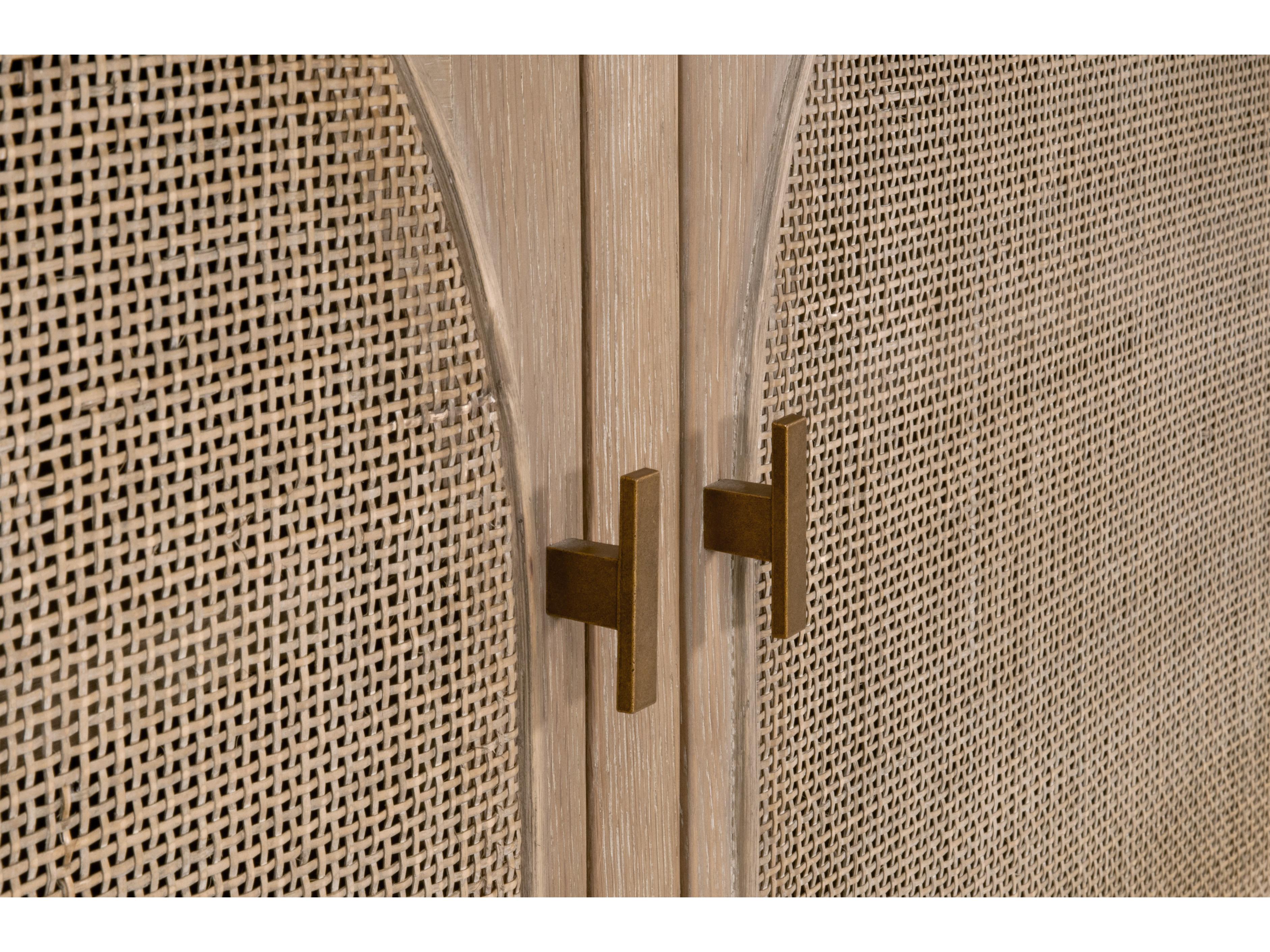 Essentials for Living Bella Antique Cane Storage Bookcase