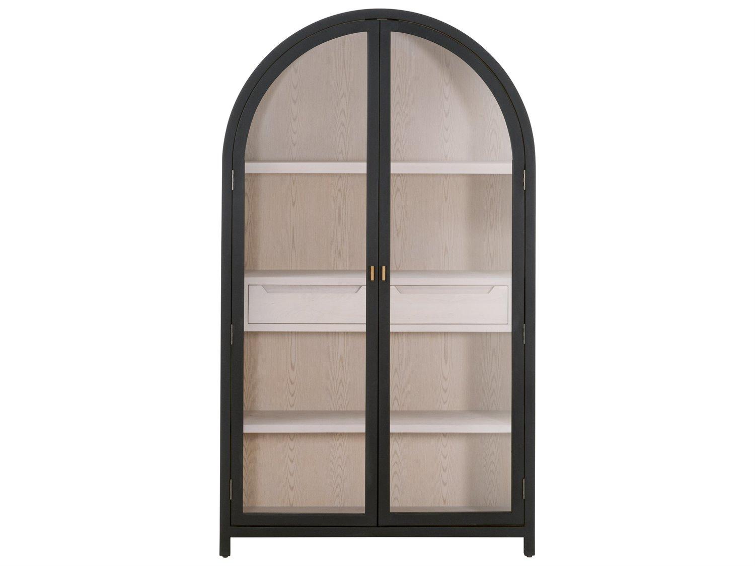 Essentials for Living Bella Antique Birch Wood Display Cabinet