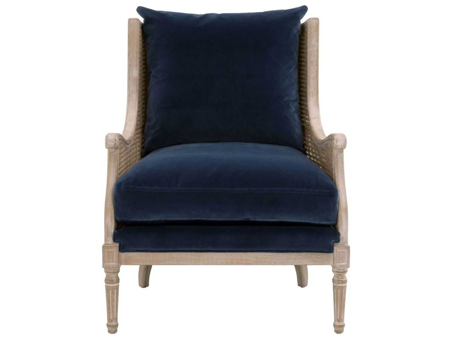 Essentials for Living Stitch & Hand Churchill Blue Fabric Accent Chair