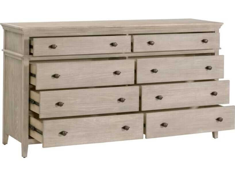 Essentials for Living Sample Oxford Oak Wood Double Dresser