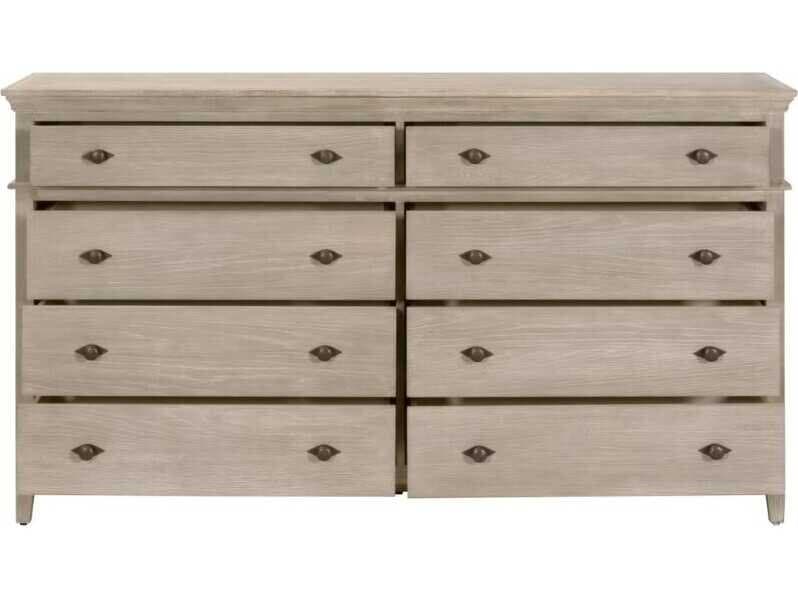 Essentials for Living Sample Oxford Oak Wood Double Dresser