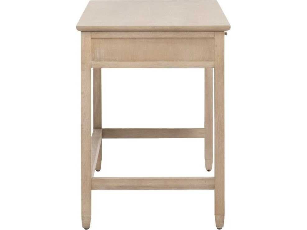 Essentials for Living Sample Weave Smoke Gray Oak Wood Writing Desk