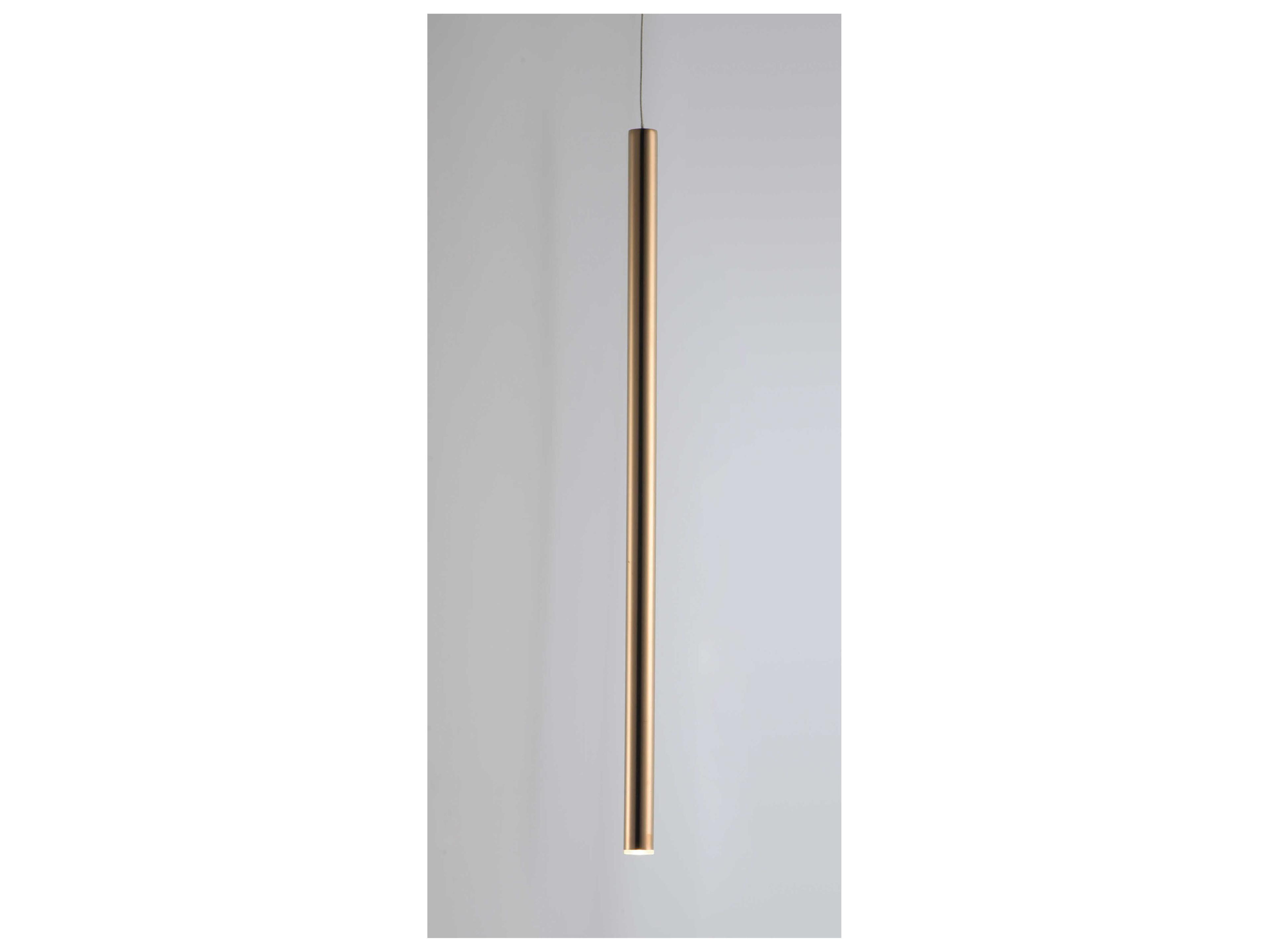 ET2 1-Light Rose Gold LED Cylinder Mini Pendant