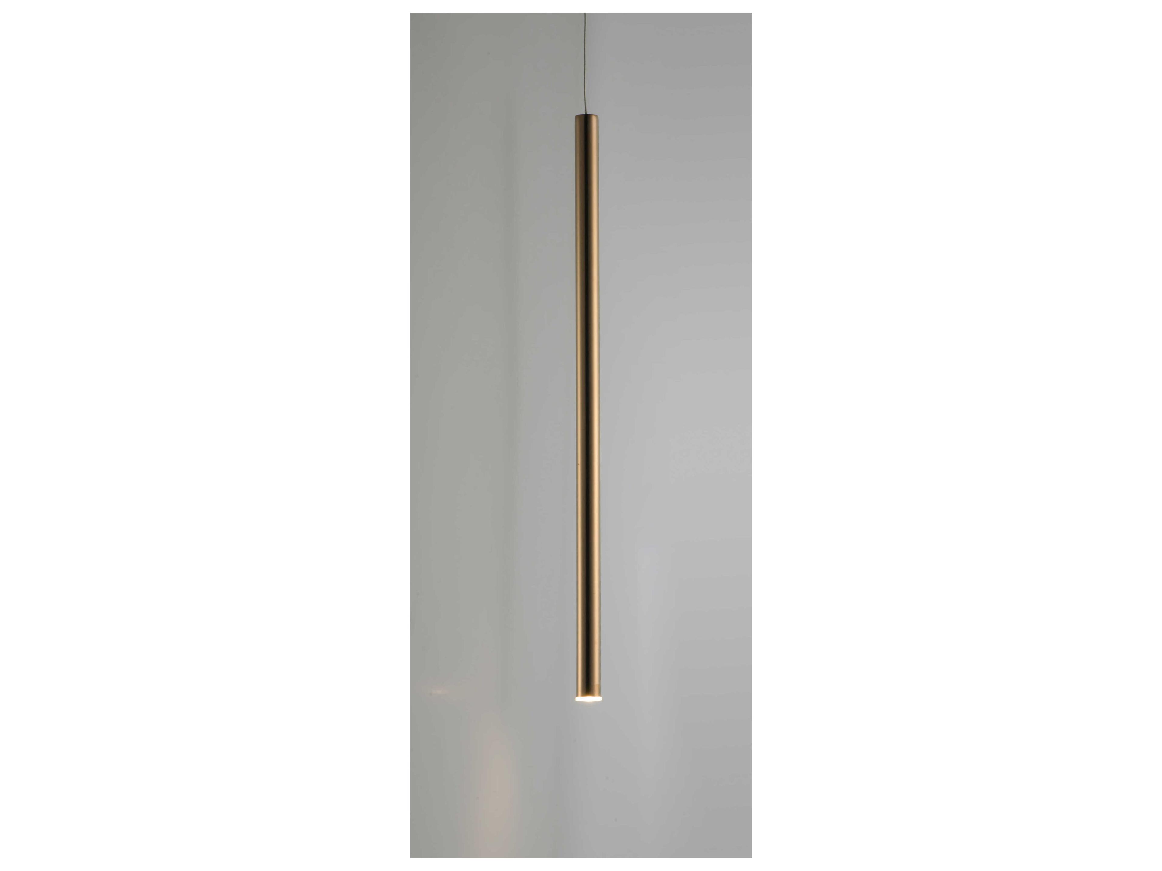 ET2 1-Light Rose Gold LED Cylinder Mini Pendant