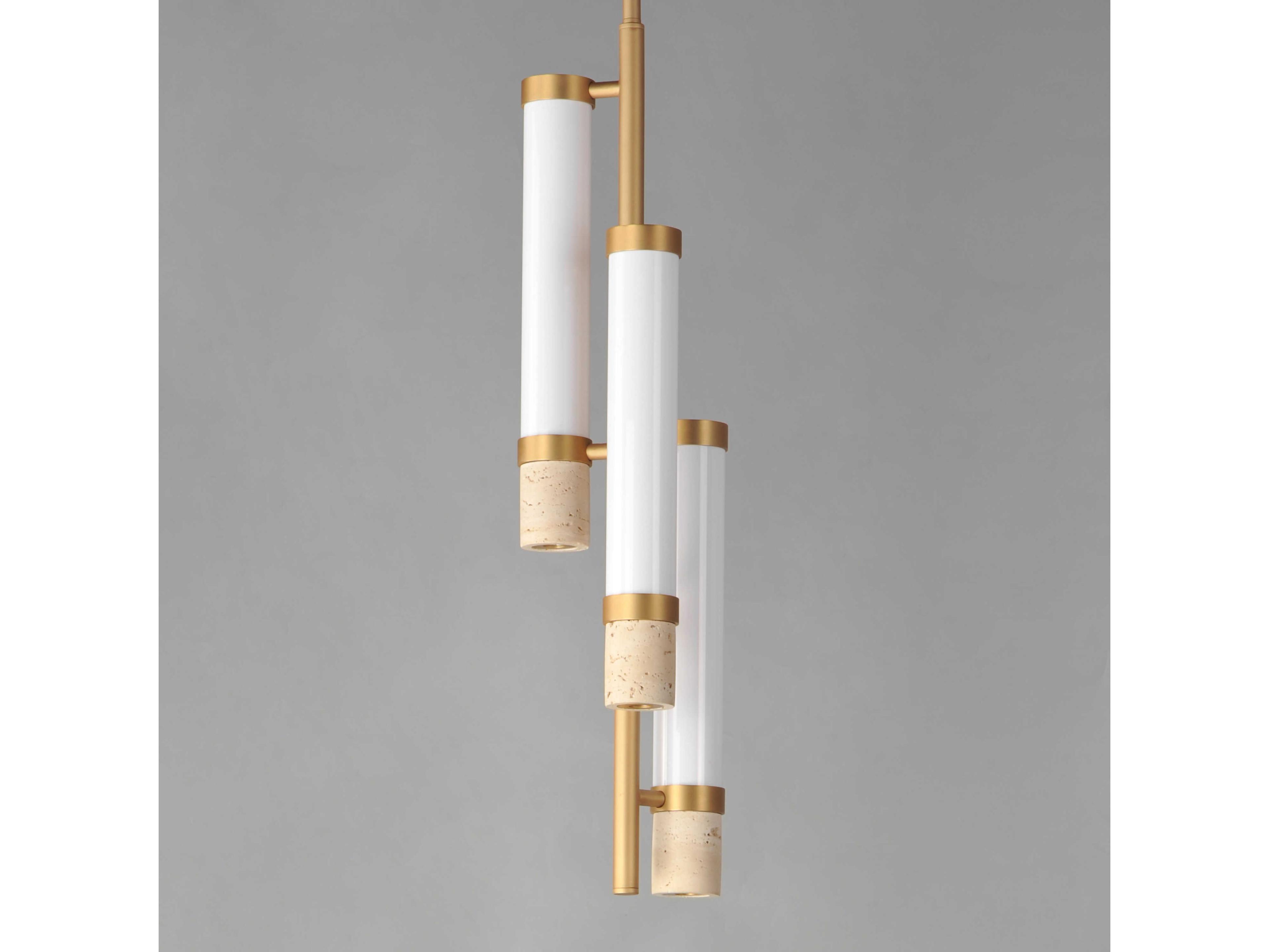 ET2 3-Light Gold Cylinder Mini Pendant