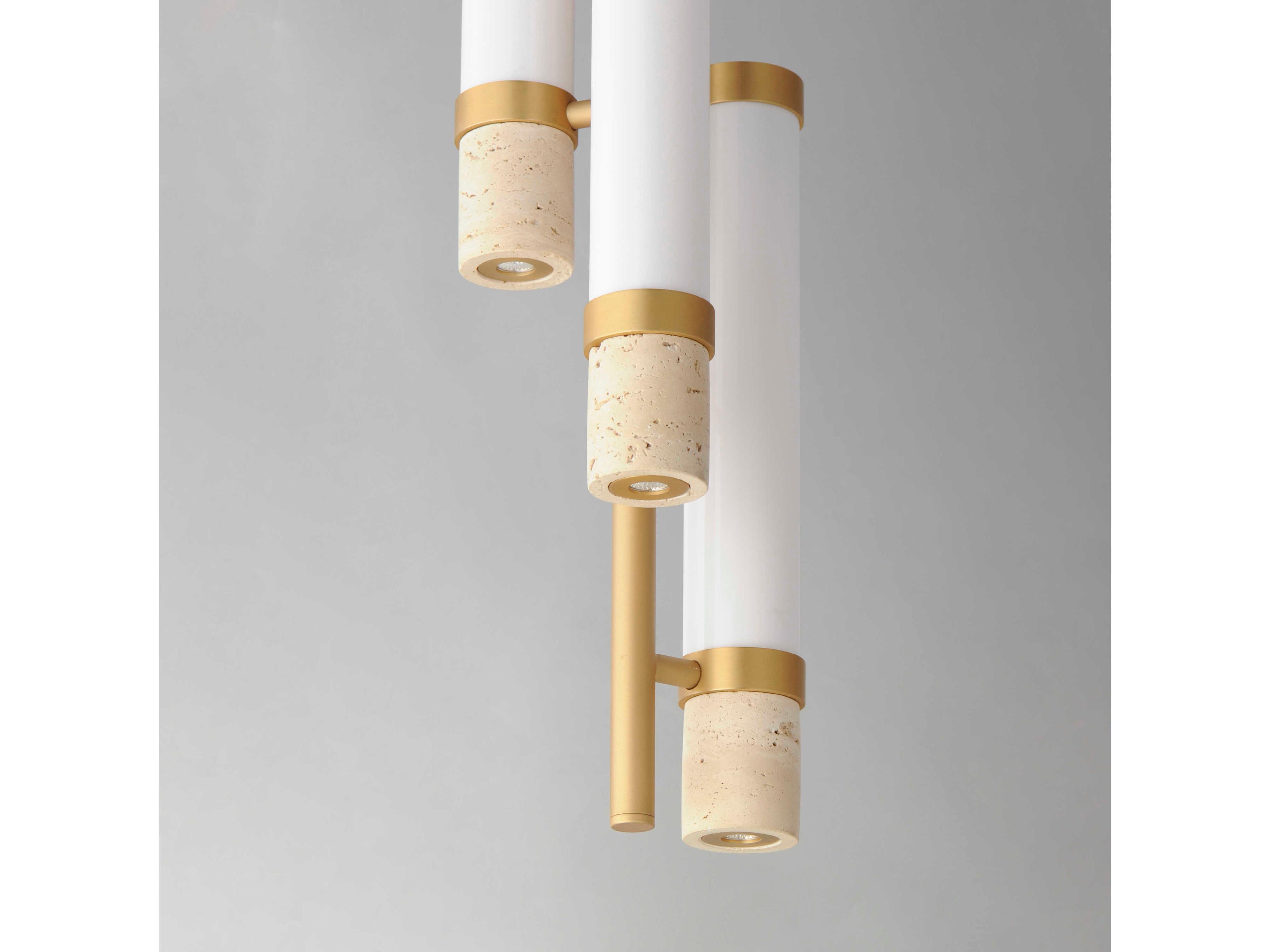 ET2 3-Light Gold Cylinder Mini Pendant