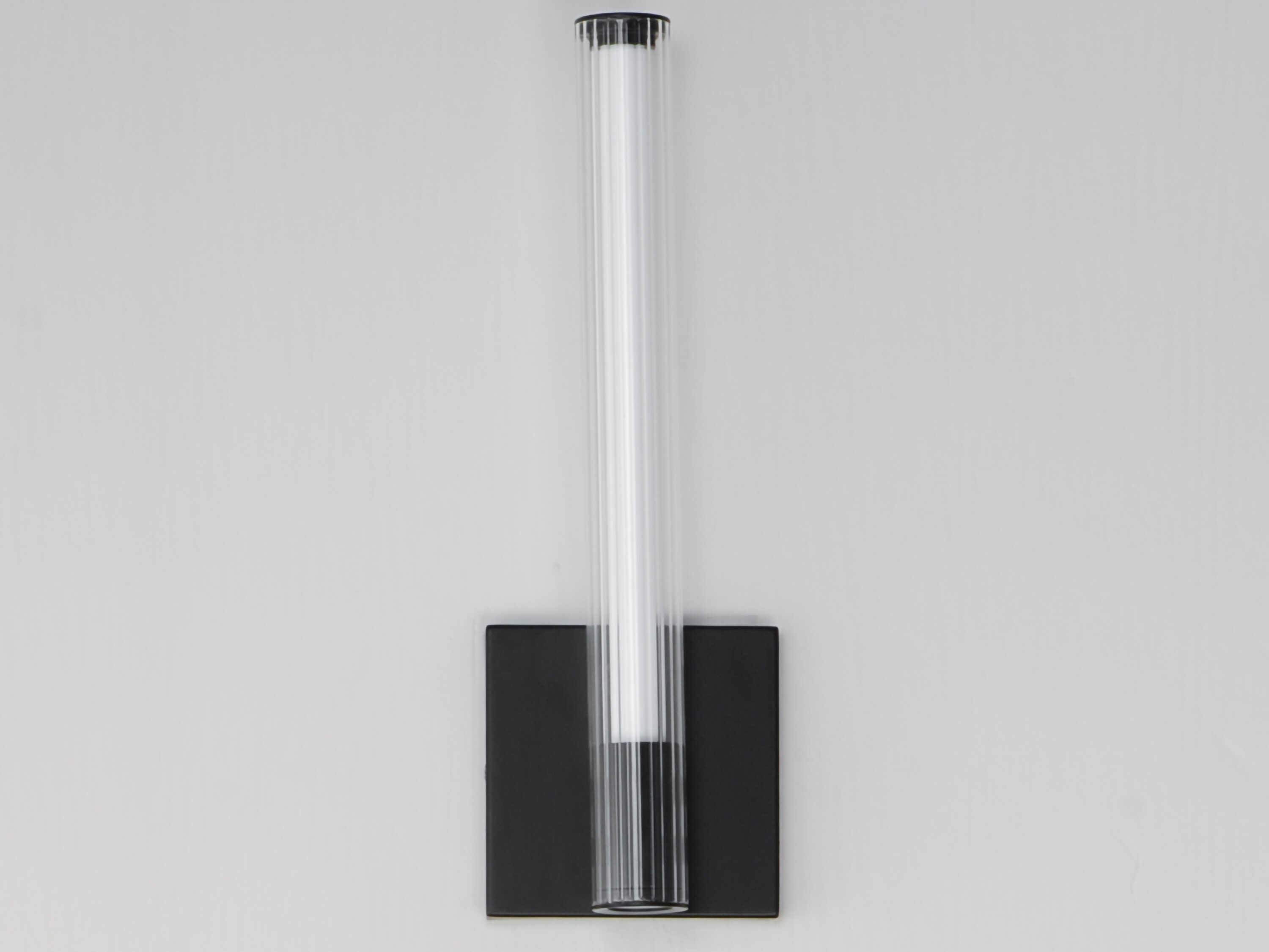 ET2 Cortex 1-Light Black Glass LED Wall Sconce