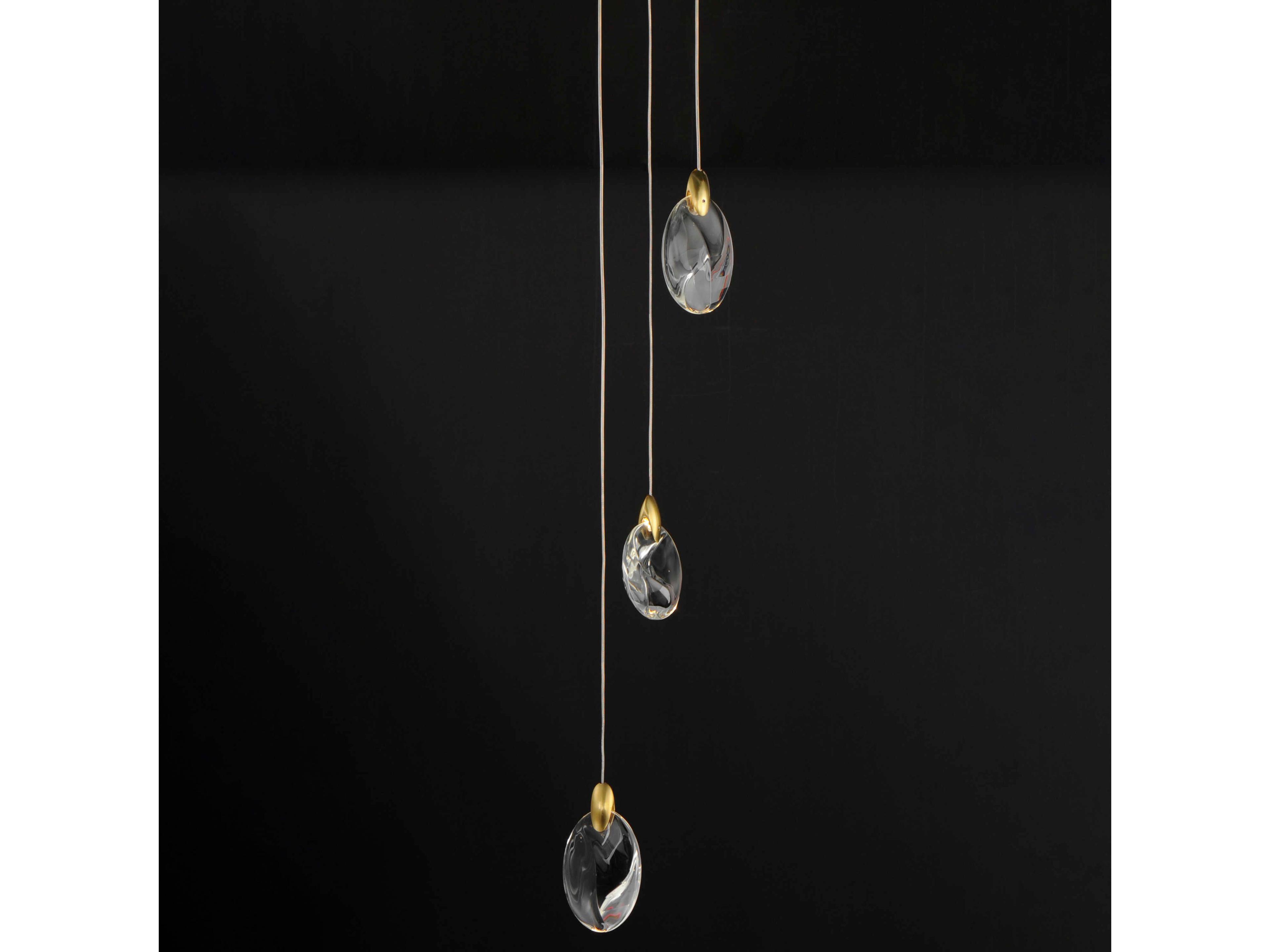 ET2 4-Light Black Polished Gold Mini Pendant
